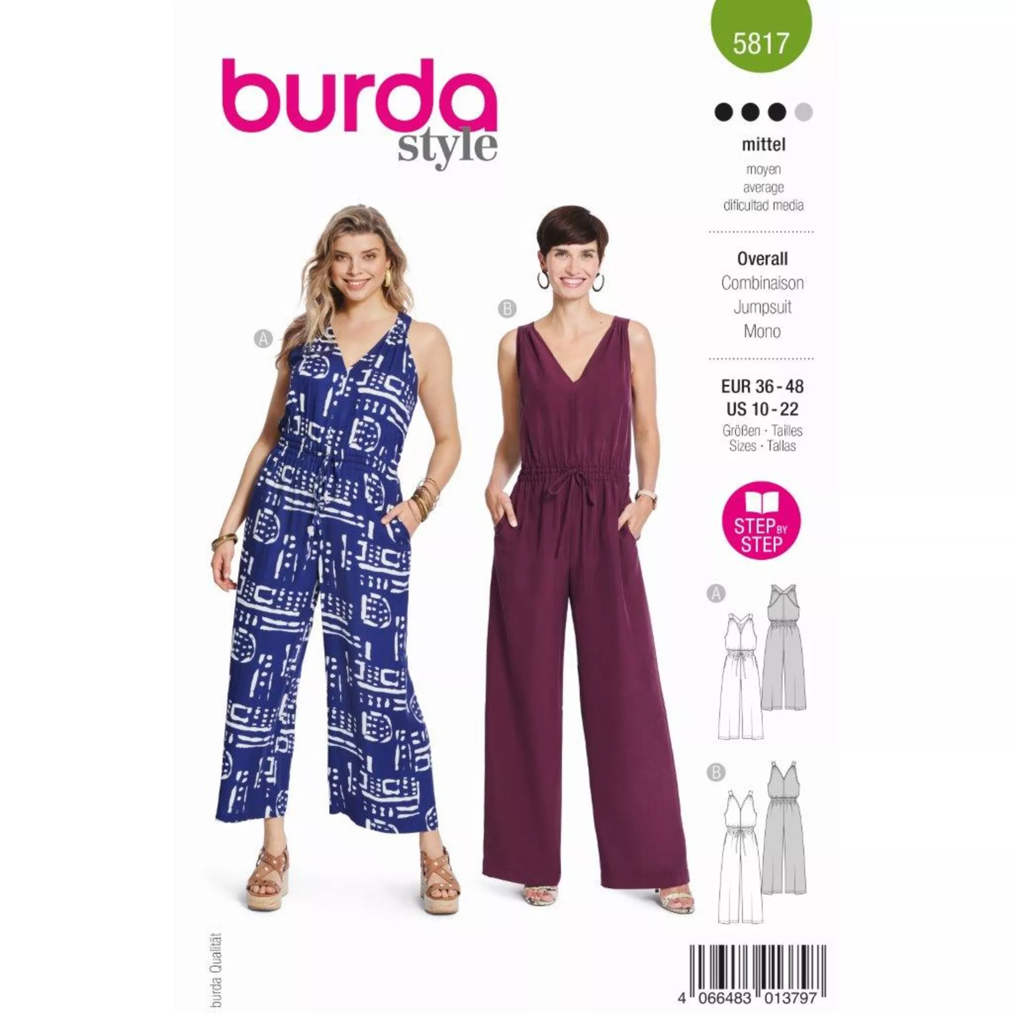 Burda Schnittmuster, Overall