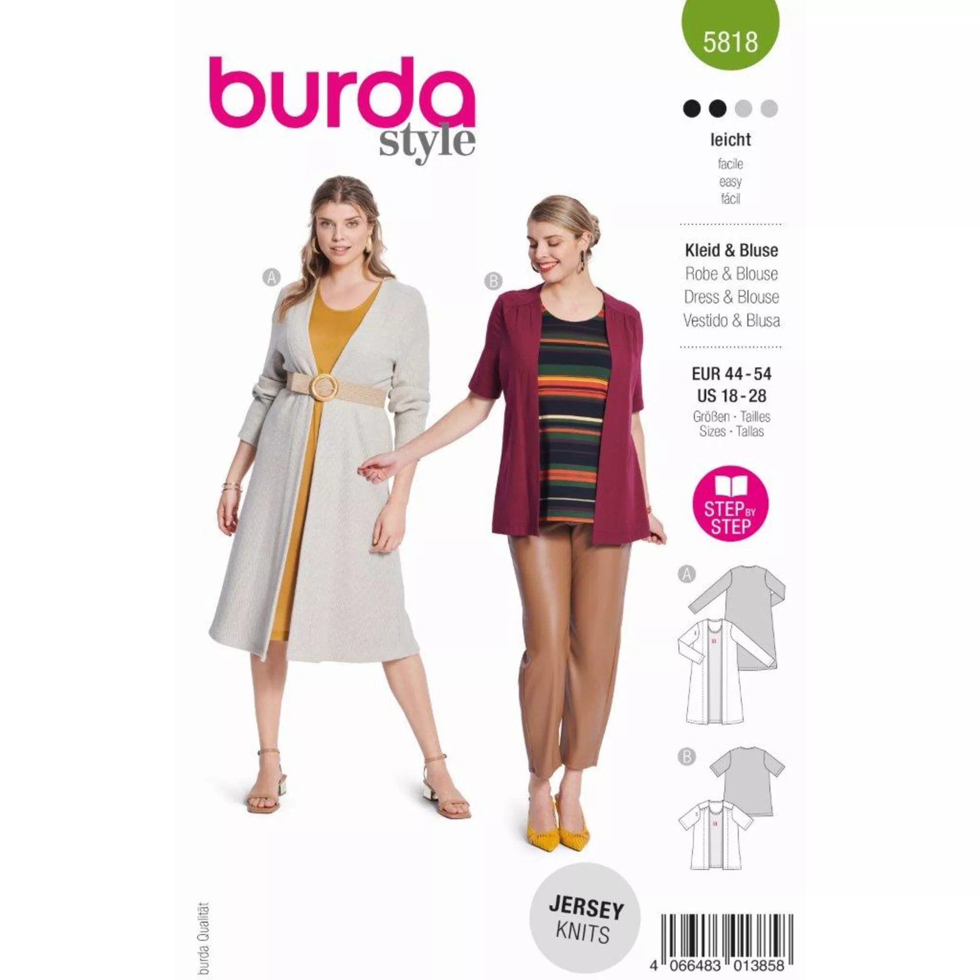 Burda Schnittmuster, Kleid & Bluse
