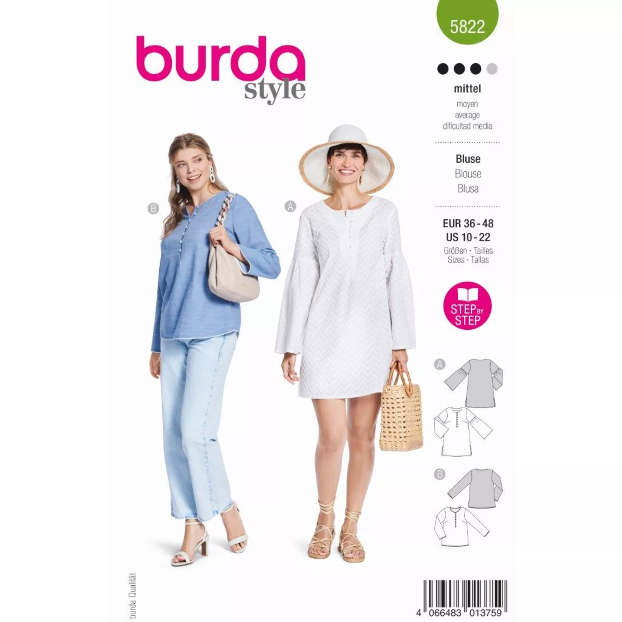 Burda Schnittmuster, Bluse