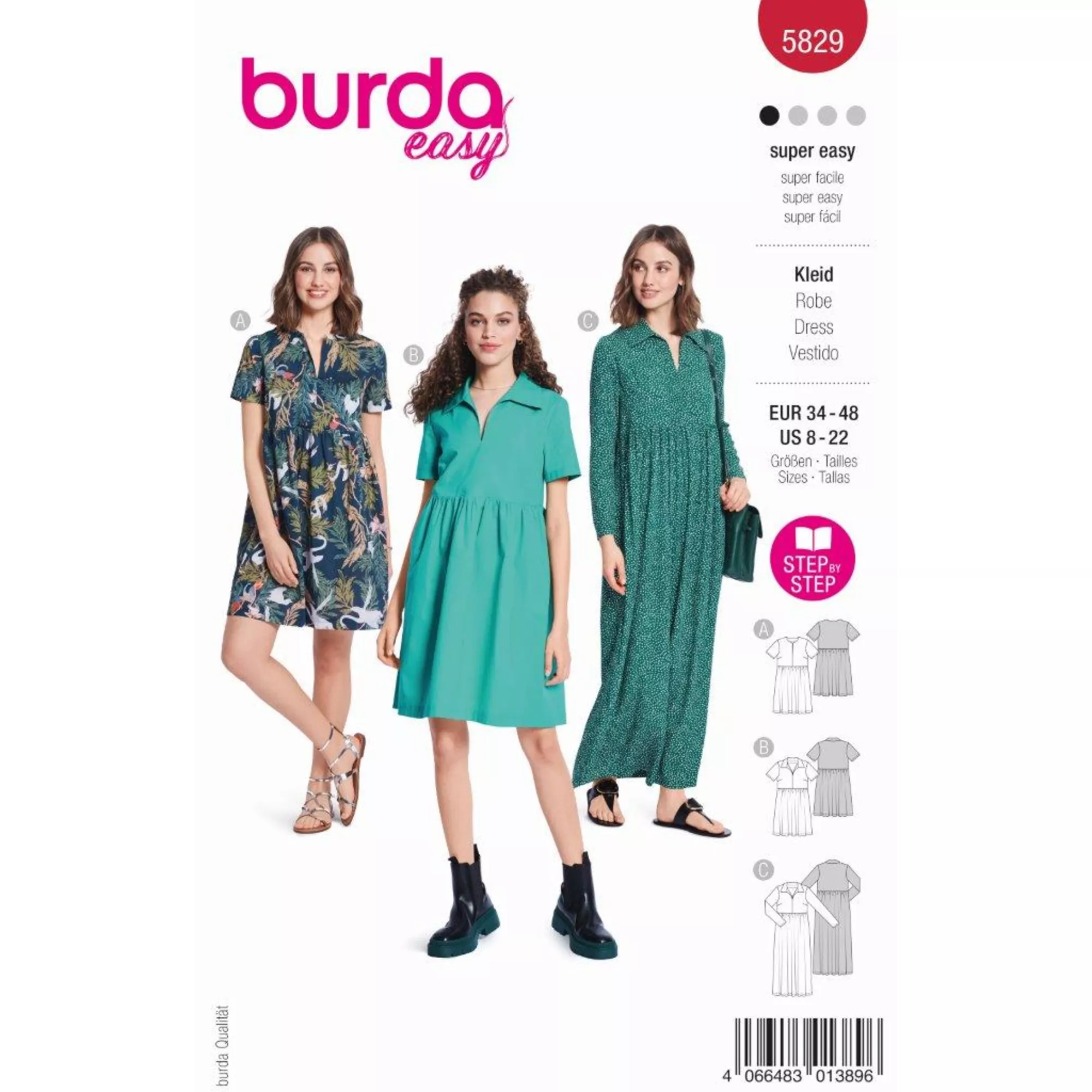 Burda Schnittmuster, Kleid