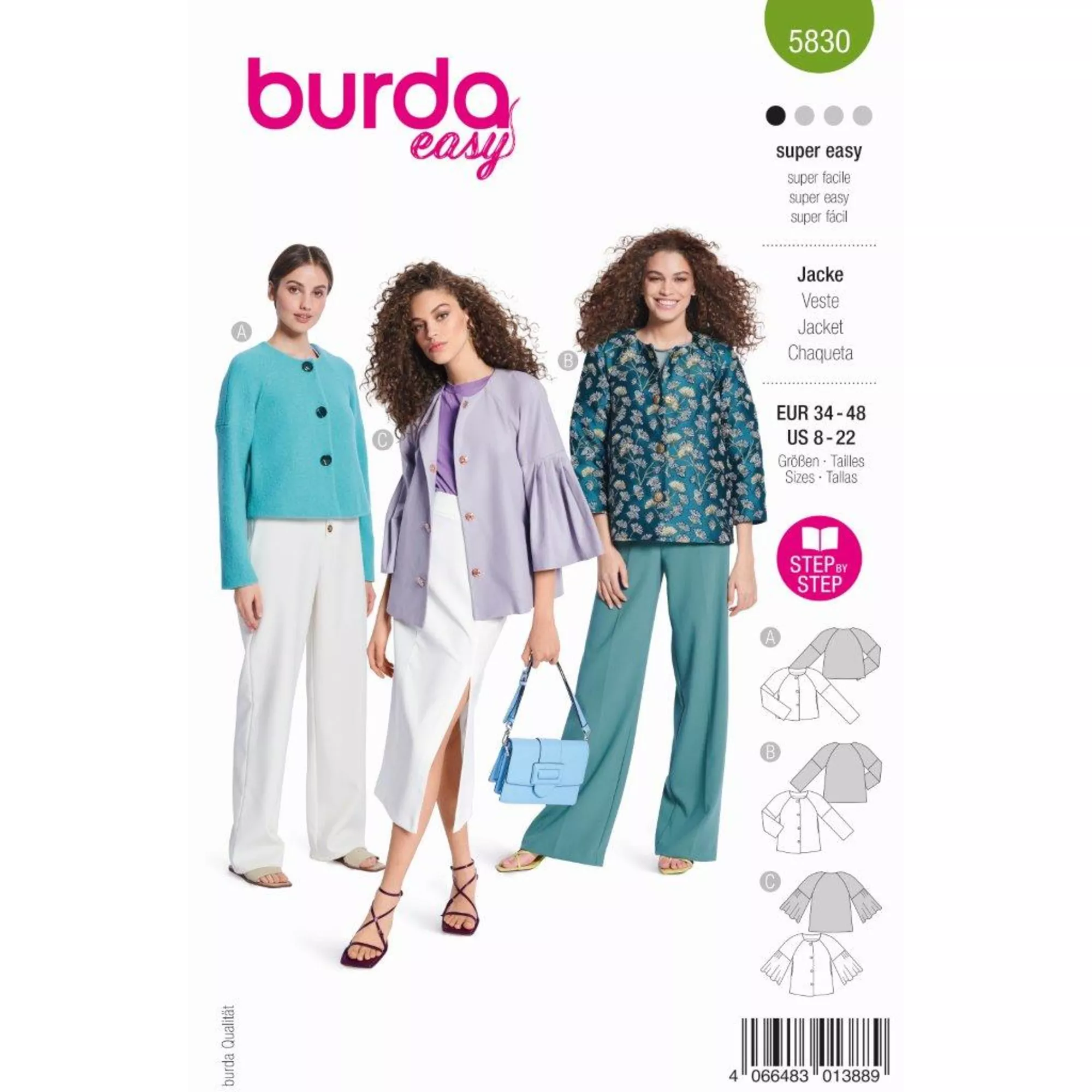Burda Schnittmuster, Jacke