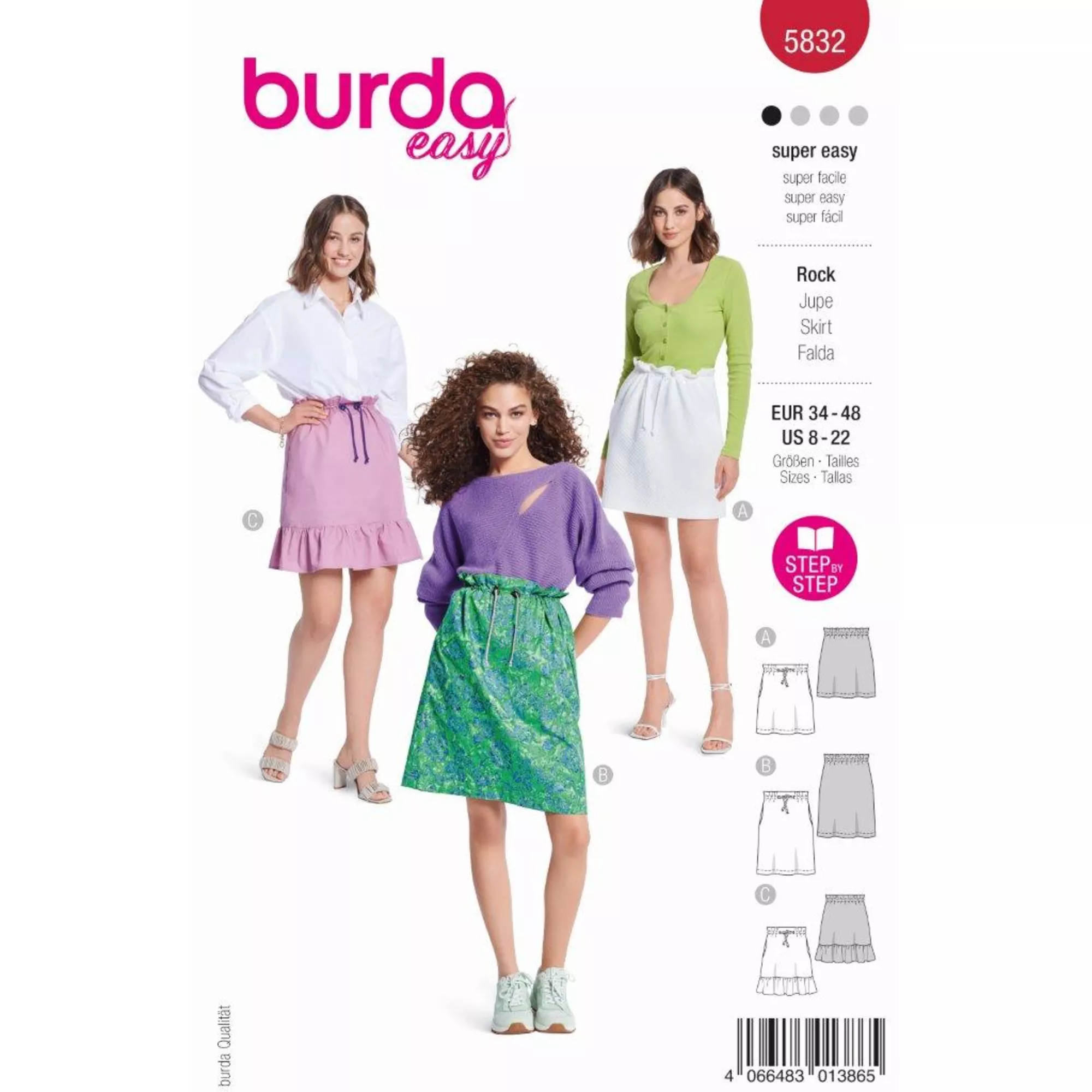 Burda Schnittmuster, Rock