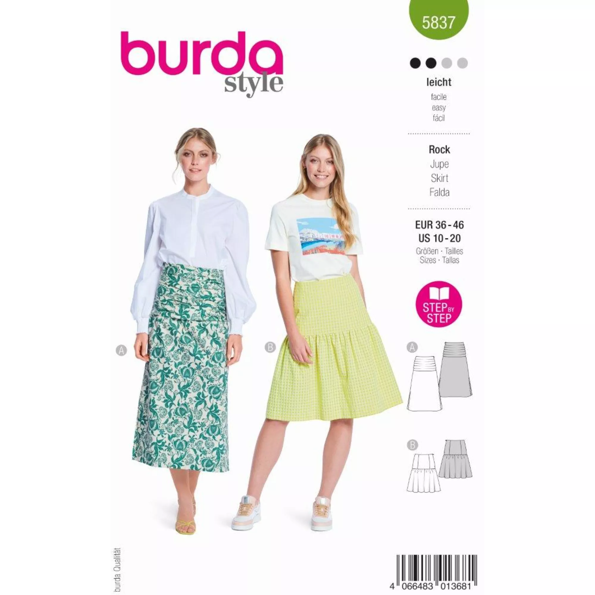 Burda Schnittmuster, Rock