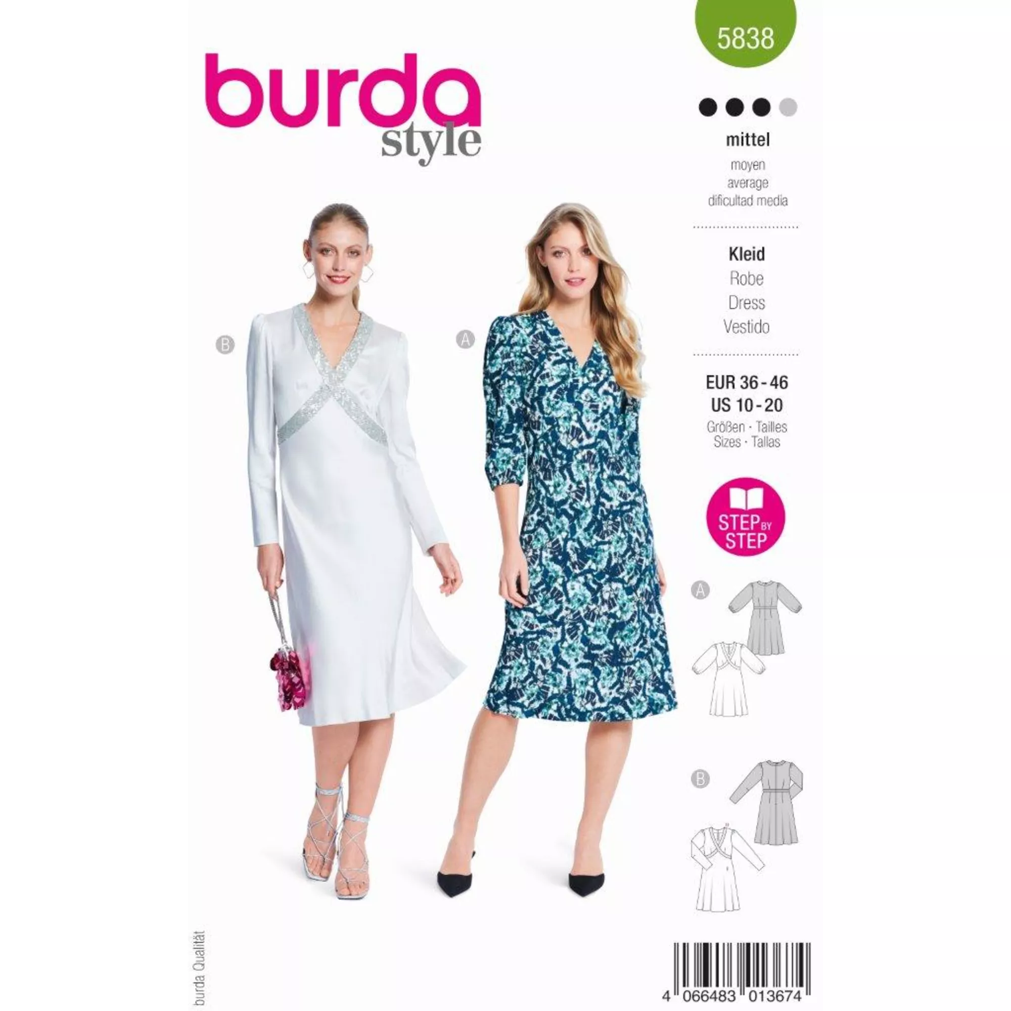 Burda Schnittmuster, Kleid