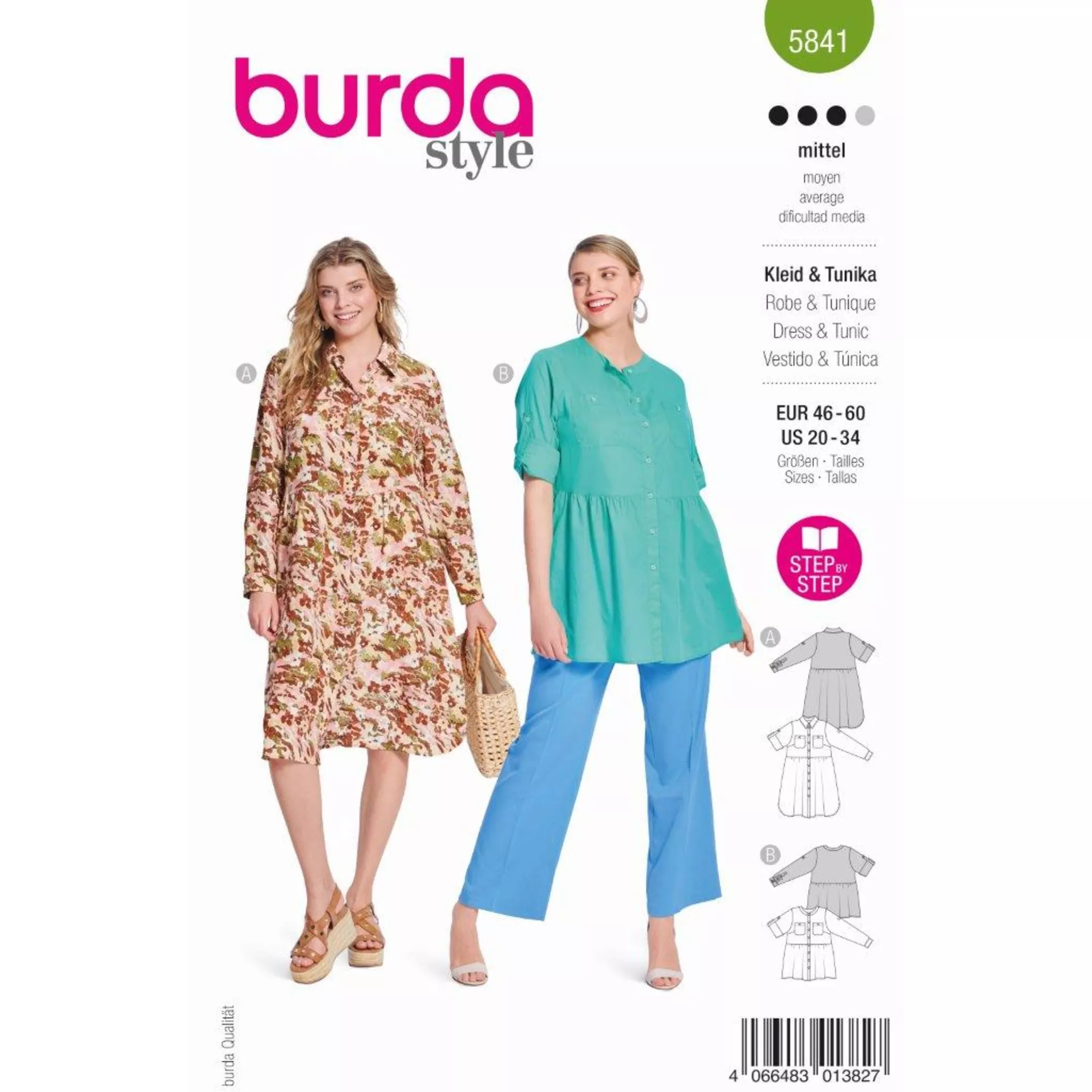 Burda Schnittmuster, Kleid & Tunika