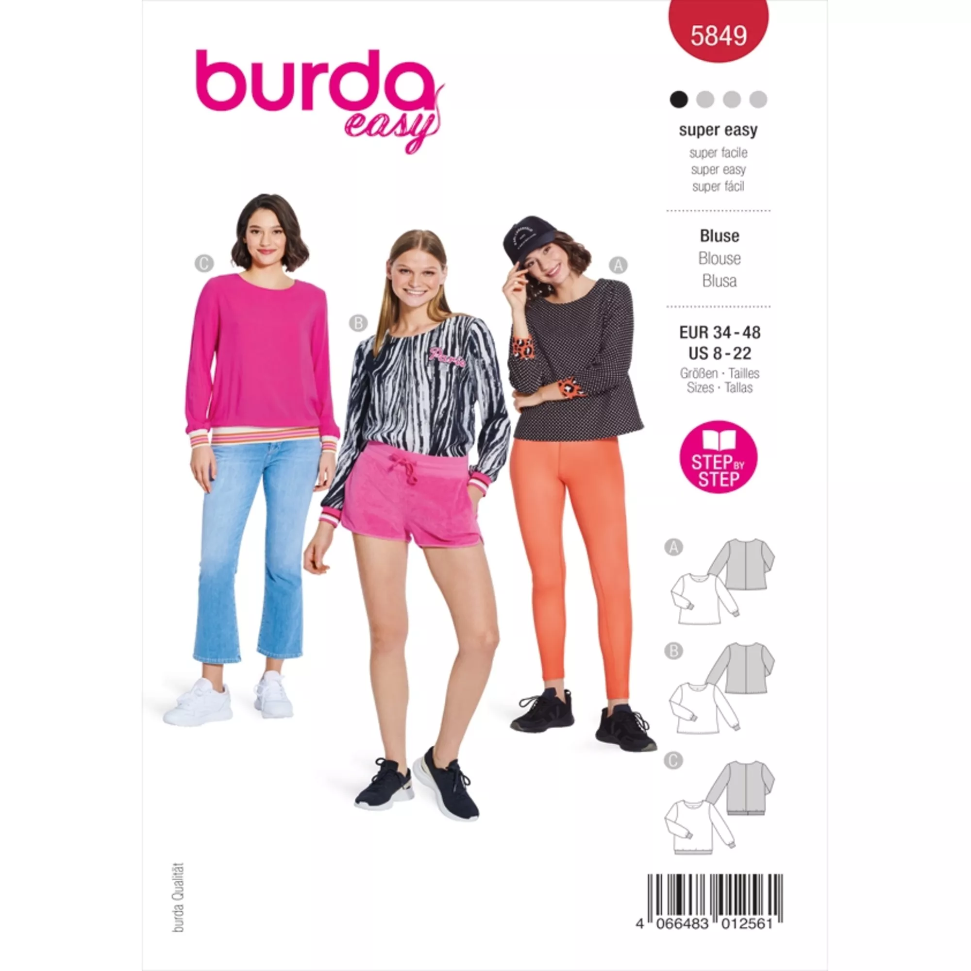 Burda Schnittmuster, Bluse