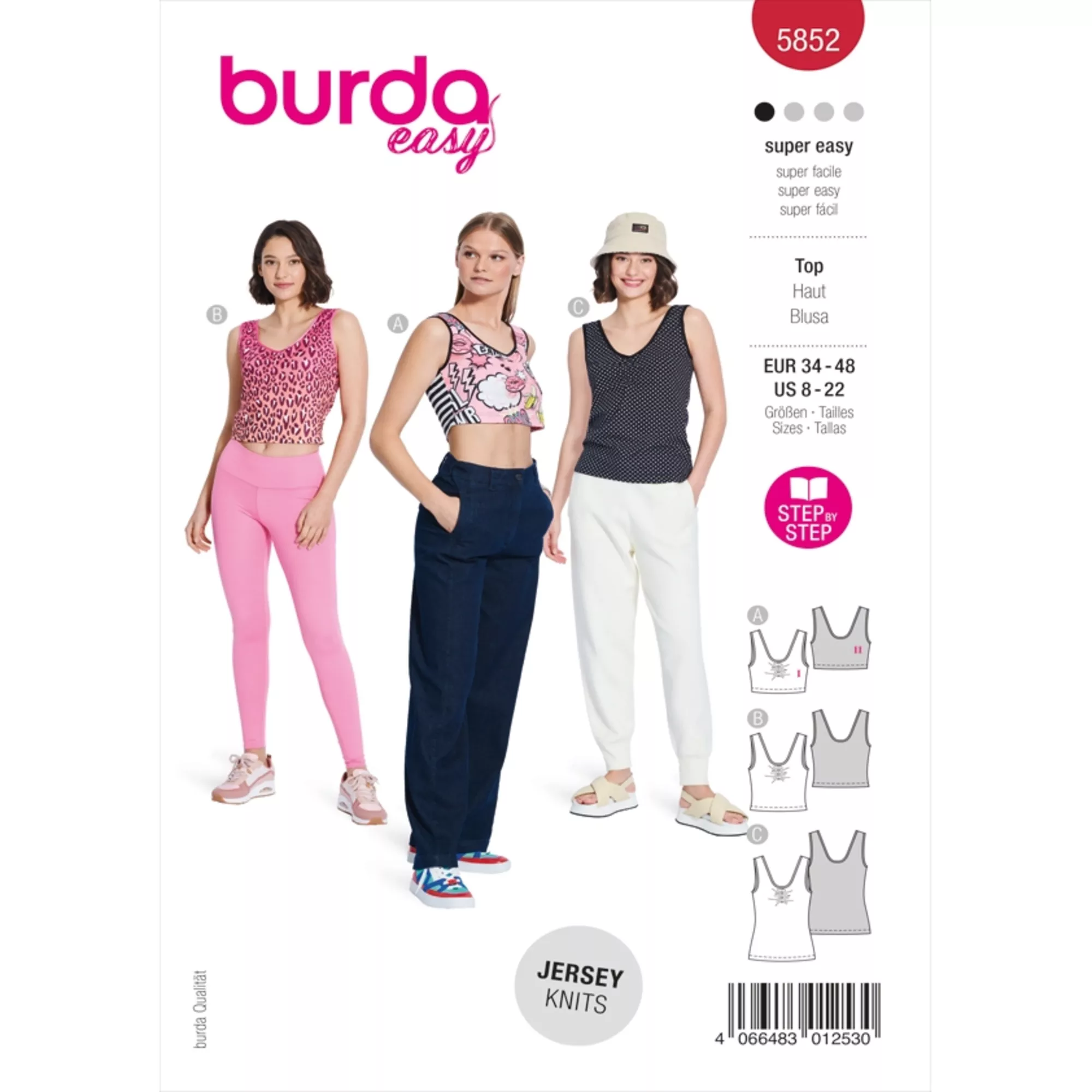 Burda Schnittmuster, Top