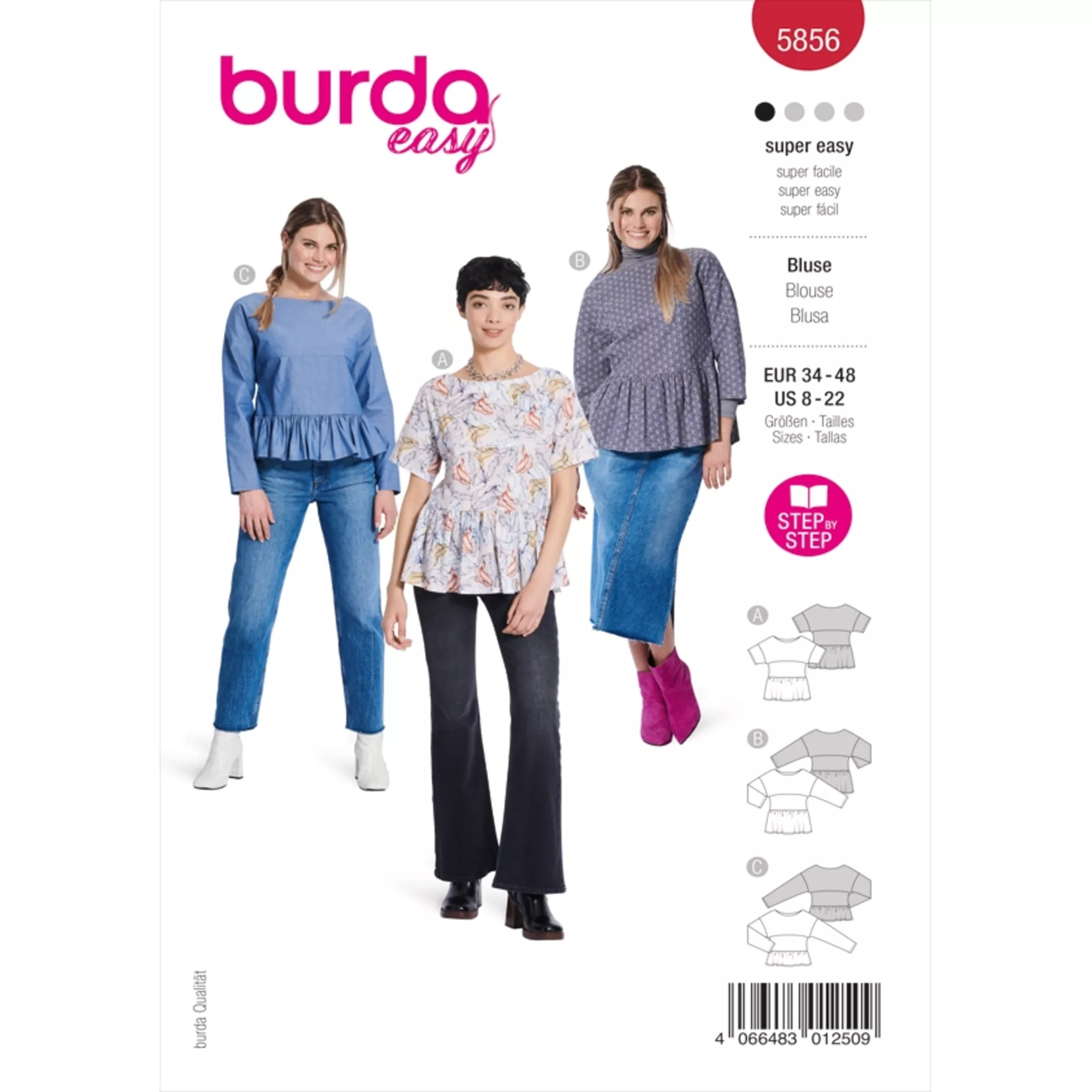 Burda Schnittmuster, Bluse
