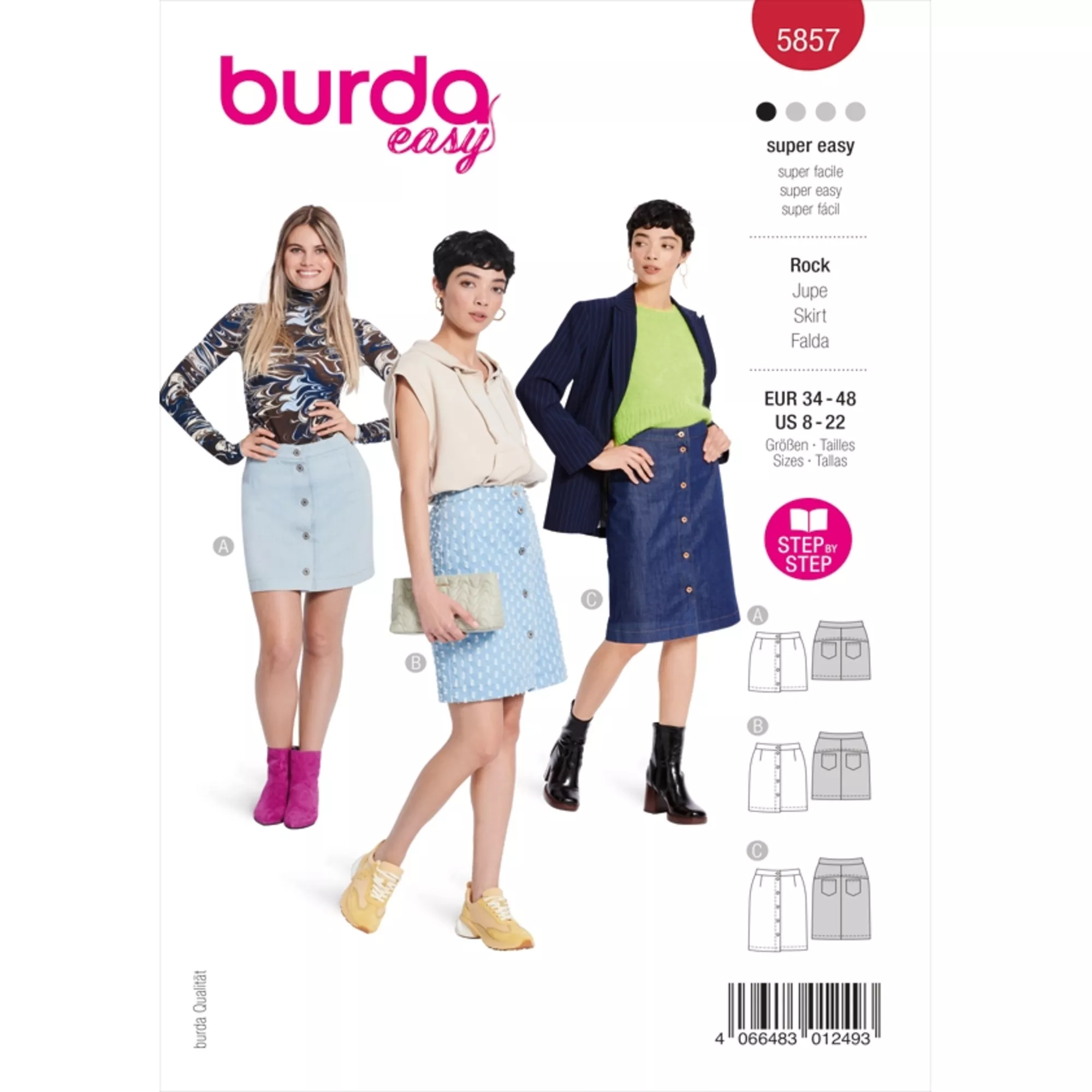 Burda Schnittmuster, Rock