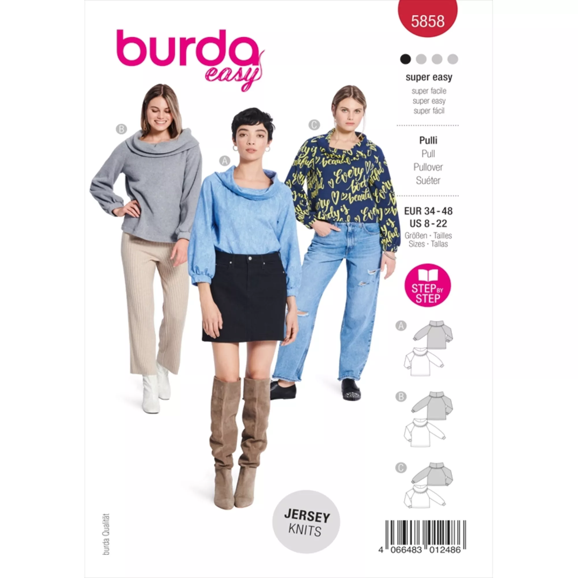 Burda Schnittmuster, Pullover