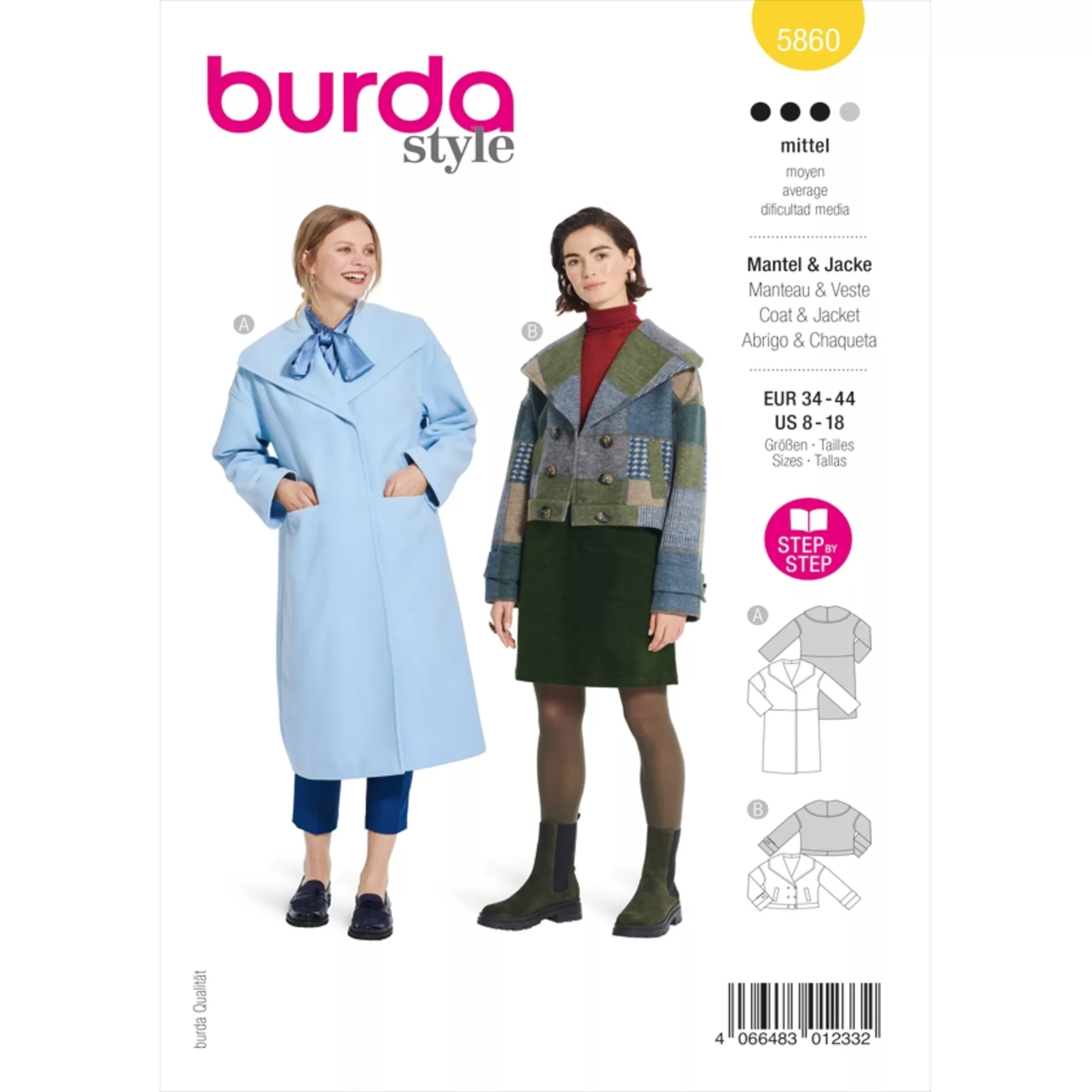 Burda Schnittmuster, Jacke & Mantel