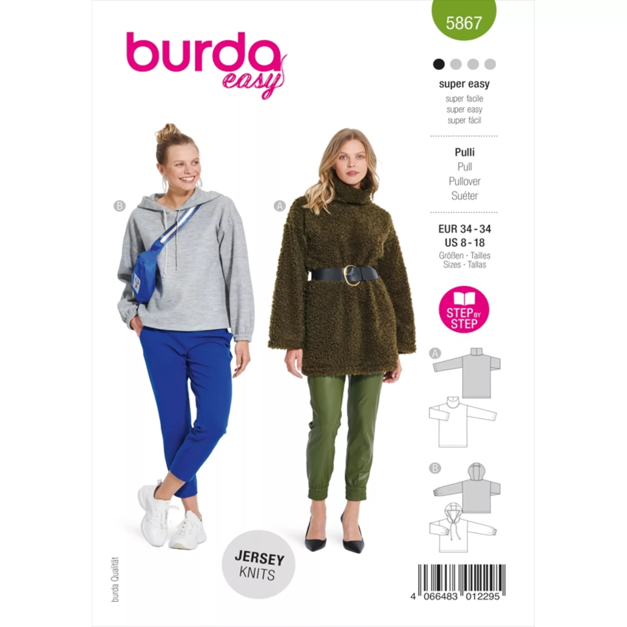 Burda Schnittmuster, Pullover