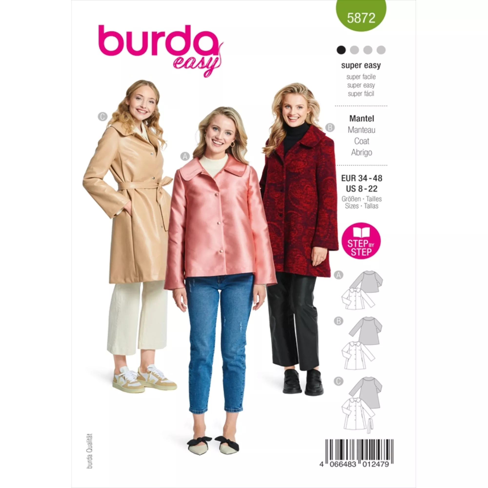 Burda Schnittmuster, Mantel