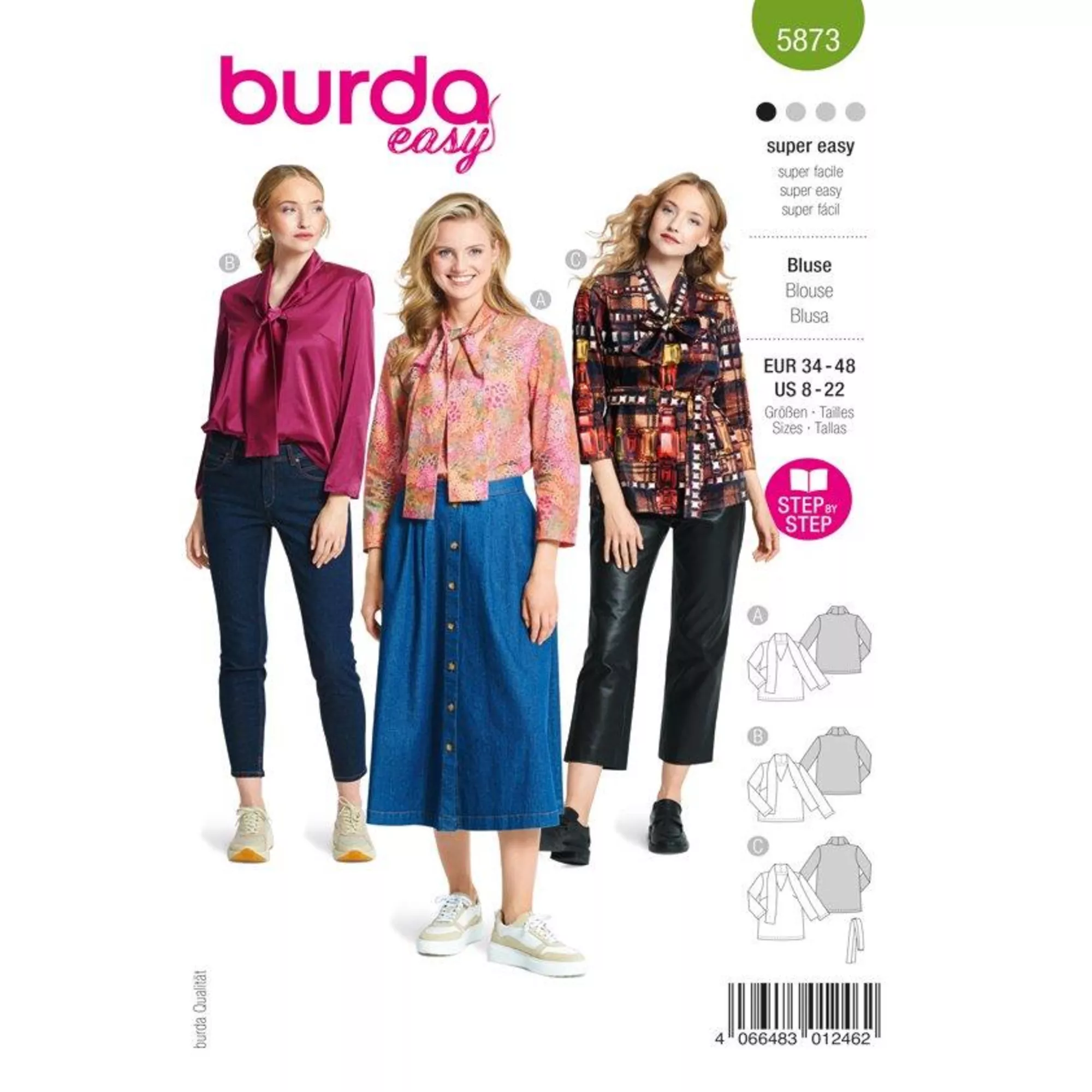 Burda Schnittmuster, Bluse