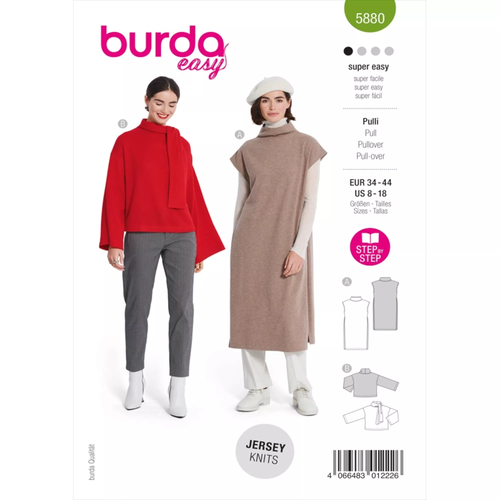 Burda Schnittmuster, Pullover