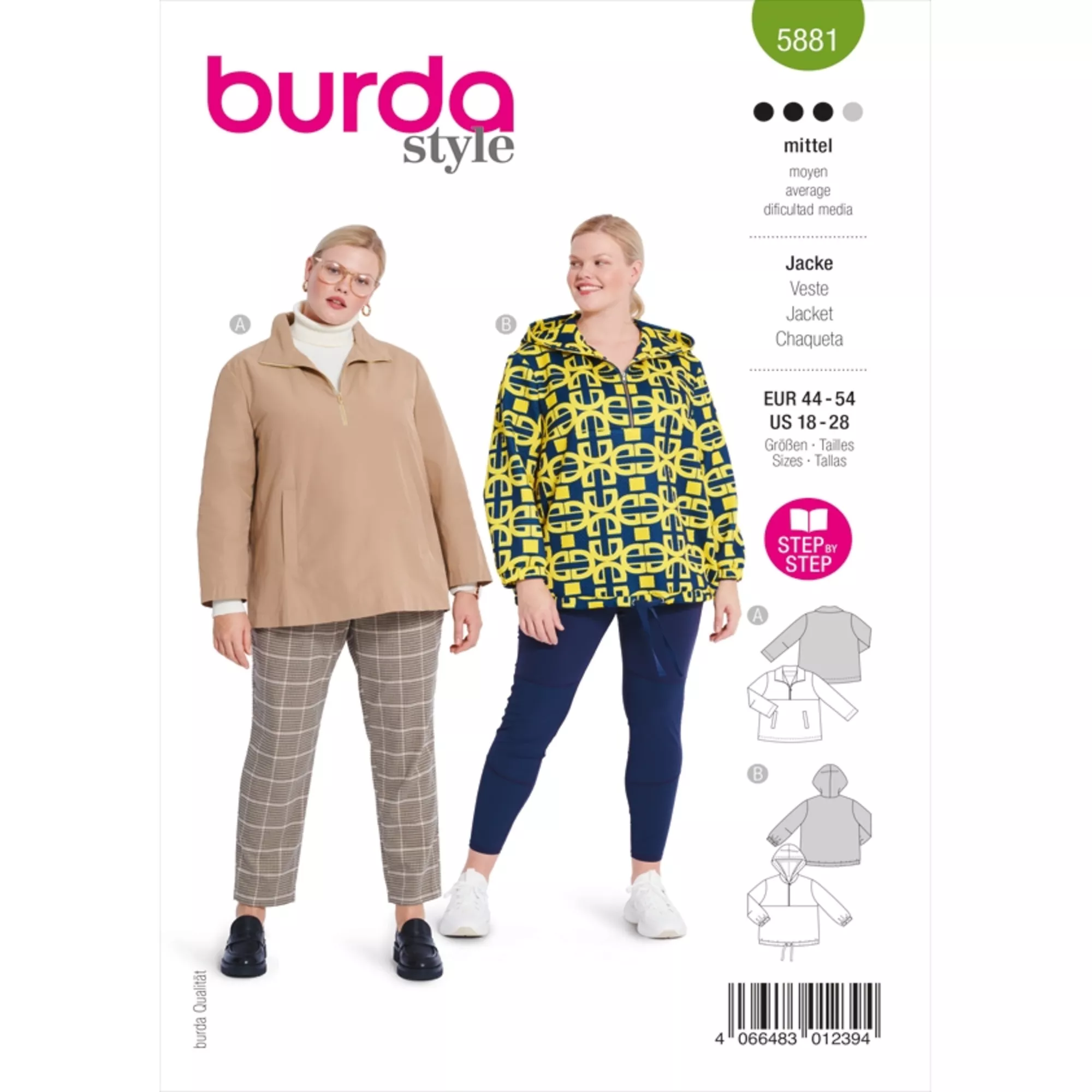 Burda Schnittmuster, Jacke