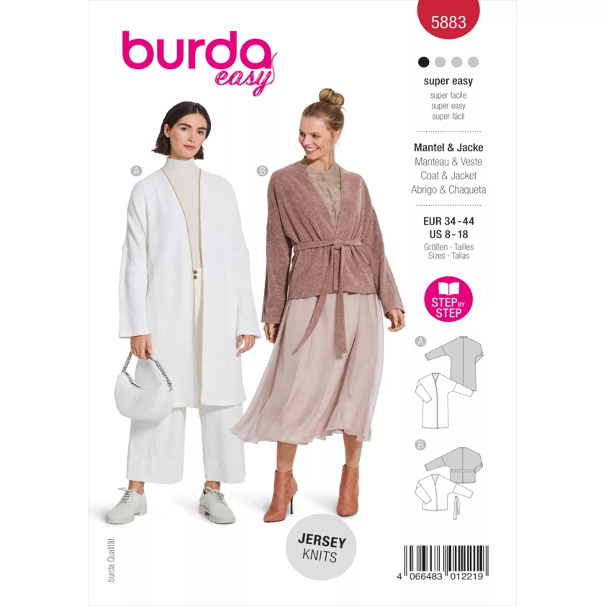 Burda Schnittmuster, Jacke & Mantel