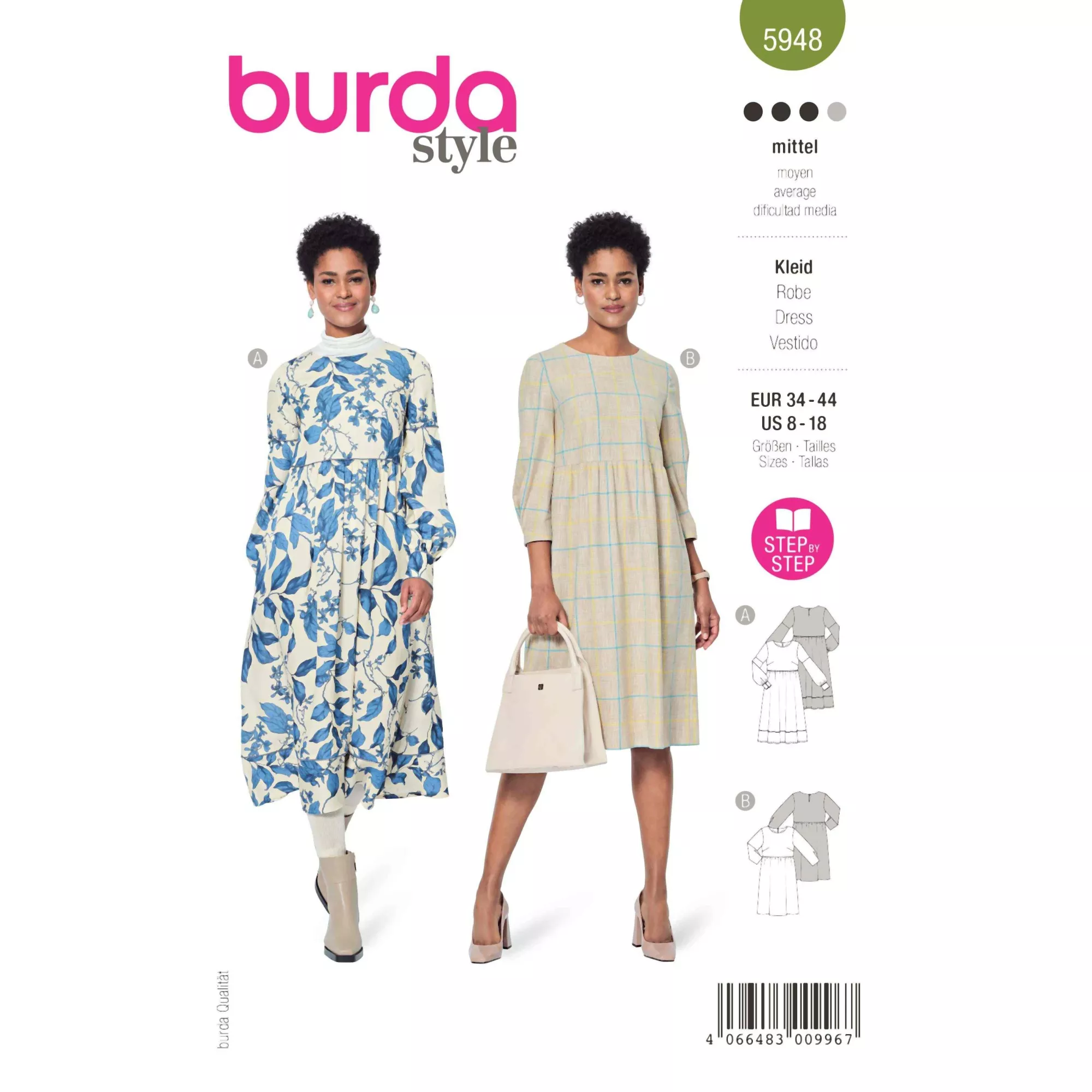 Burda Schnittmuster, Kleid