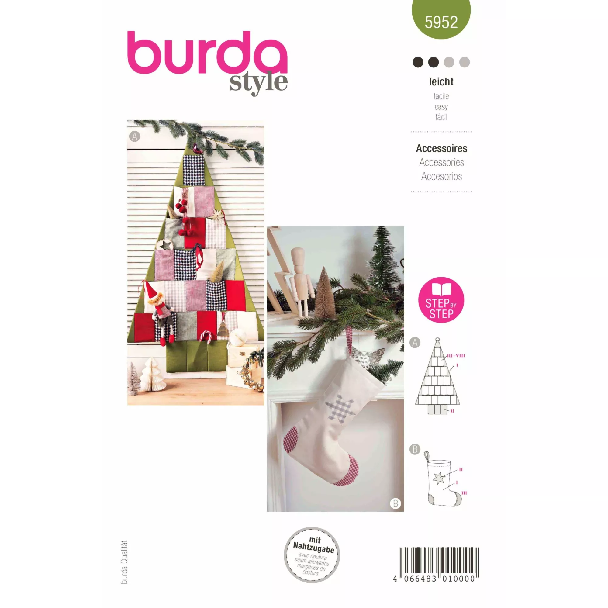 Burda Schnittmuster, Weihnachten Accessoires
