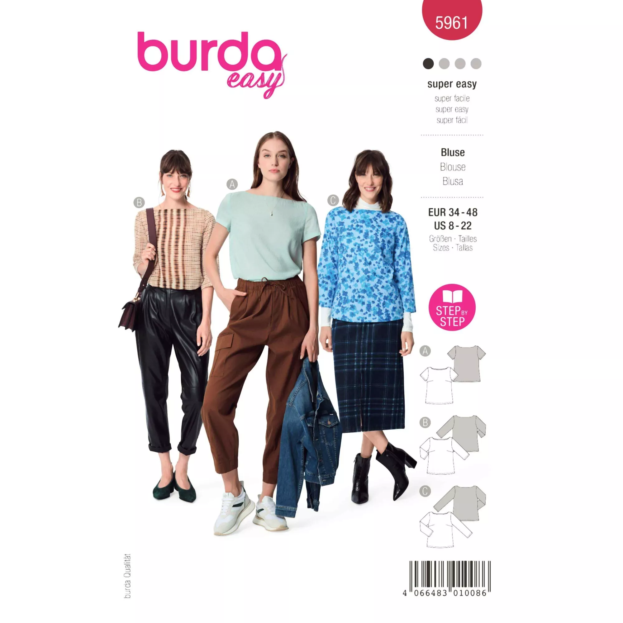 Burda Schnittmuster, Bluse