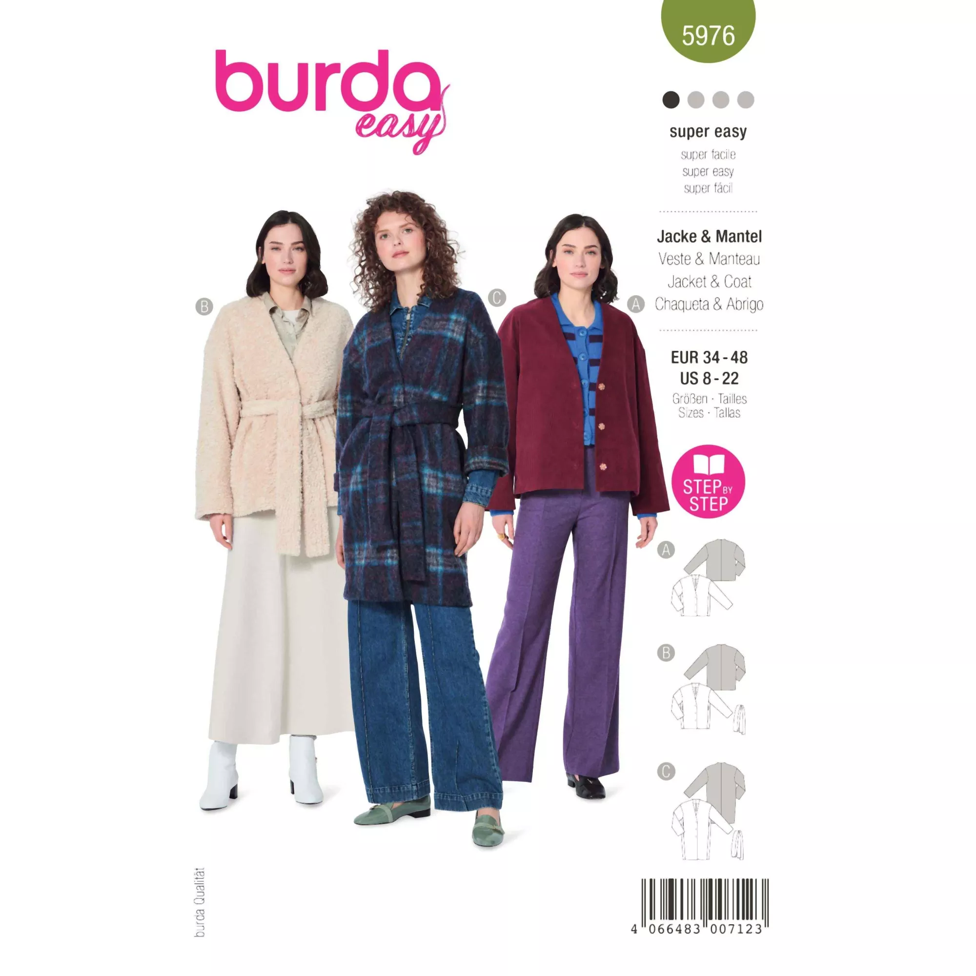 Burda Schnittmuster, Jacke & Mantel