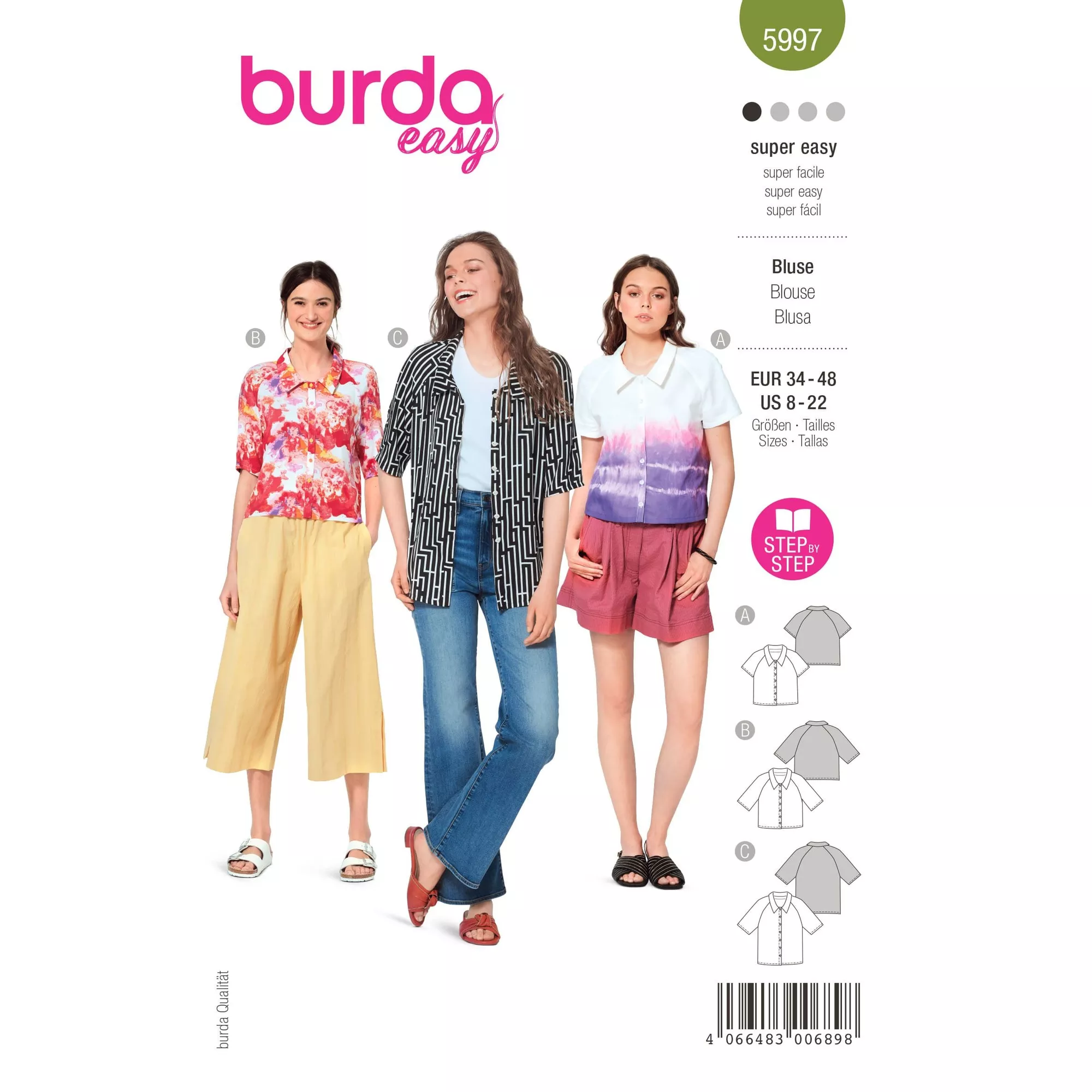 Burda Schnittmuster, Bluse