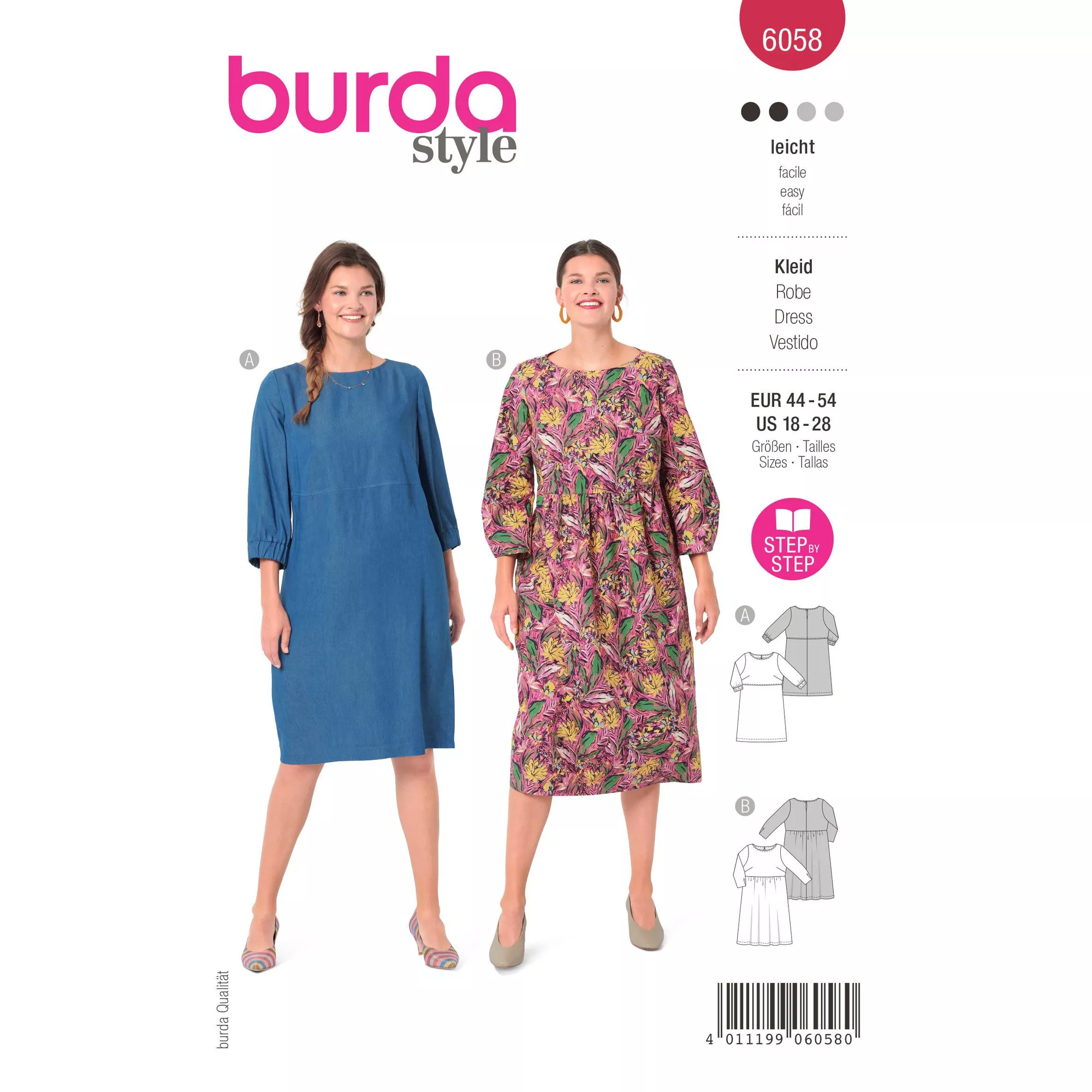 Burda Schnittmuster, Kleid