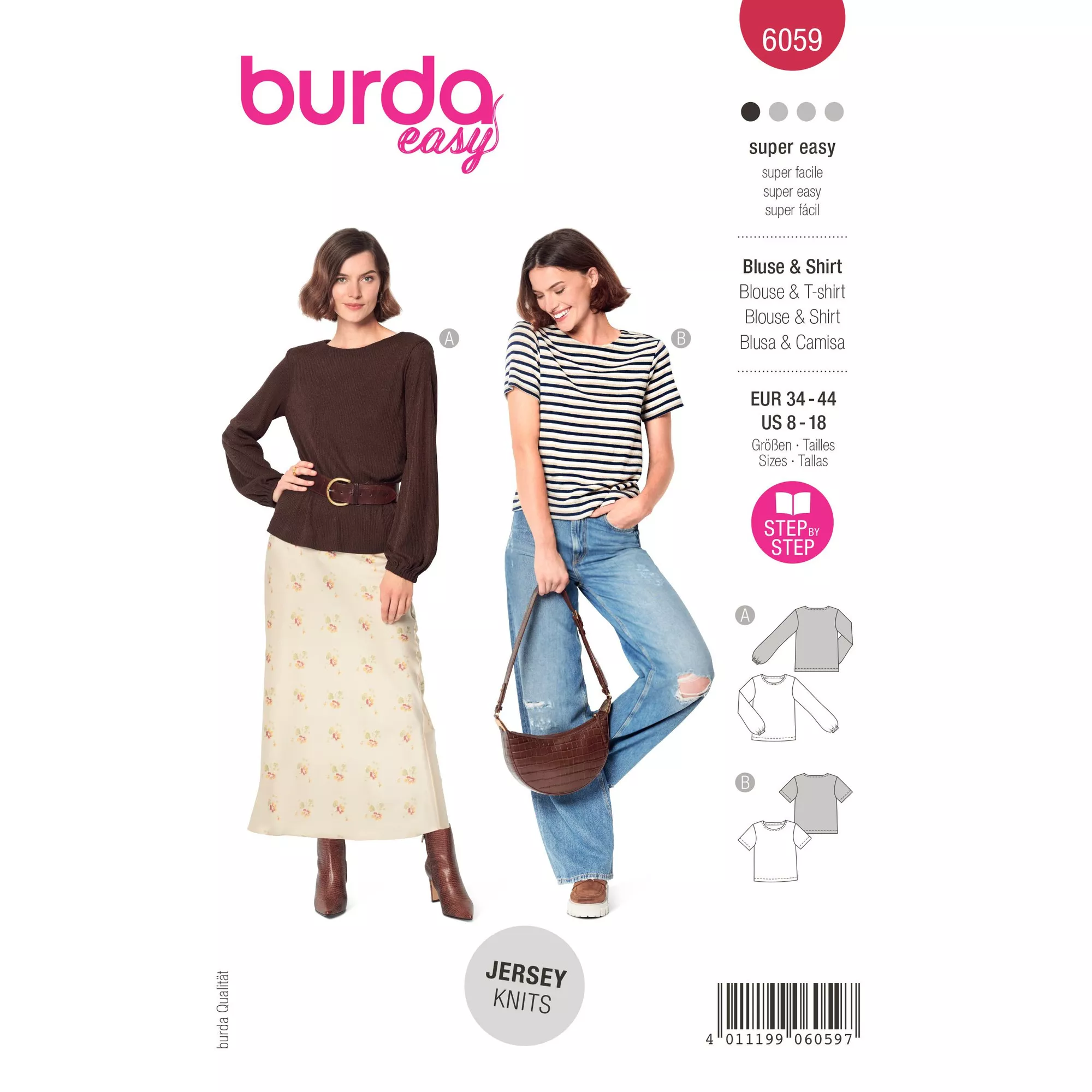 Burda Schnittmuster, Shirt & Bluse