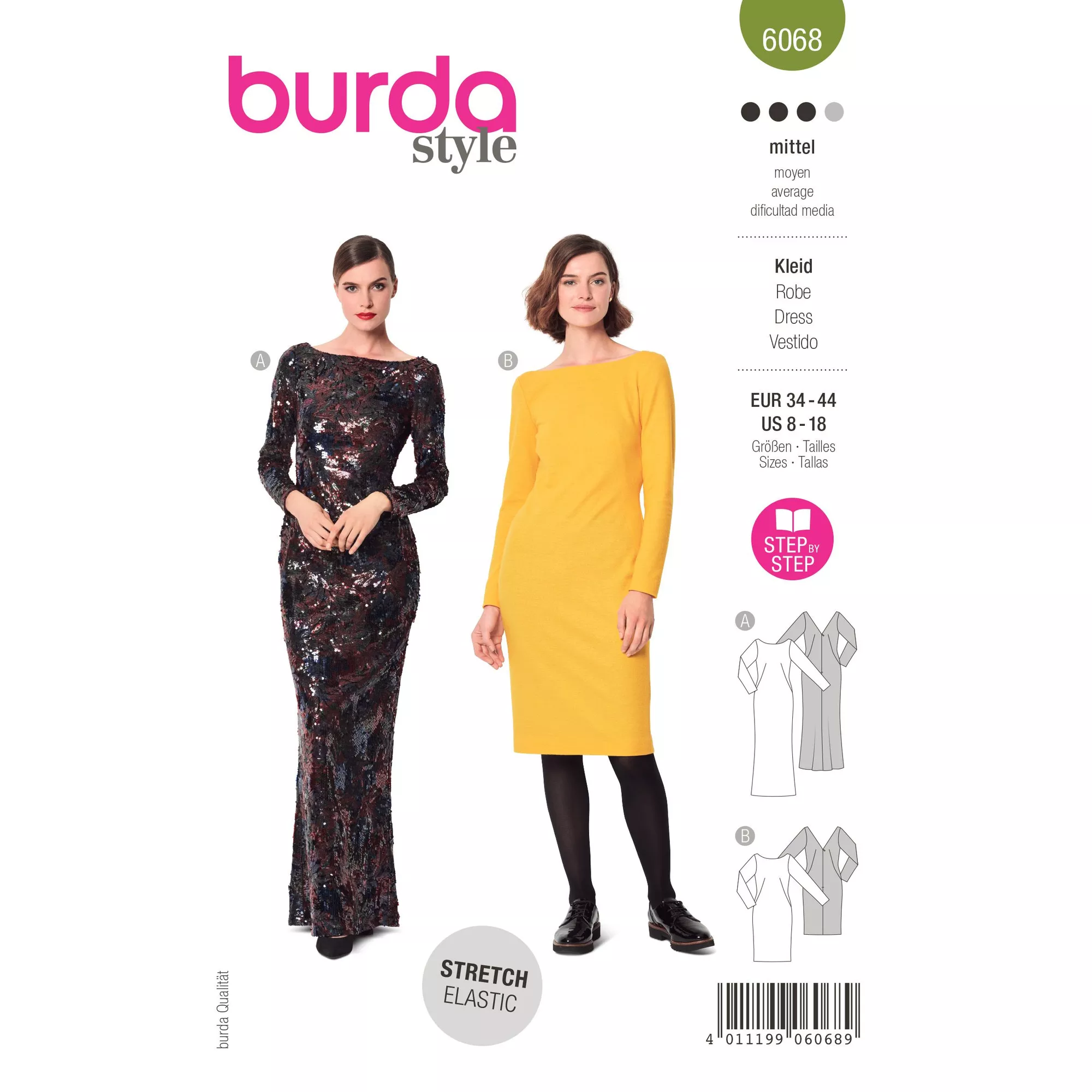 Burda Schnittmuster, Kleid & Abendkleid