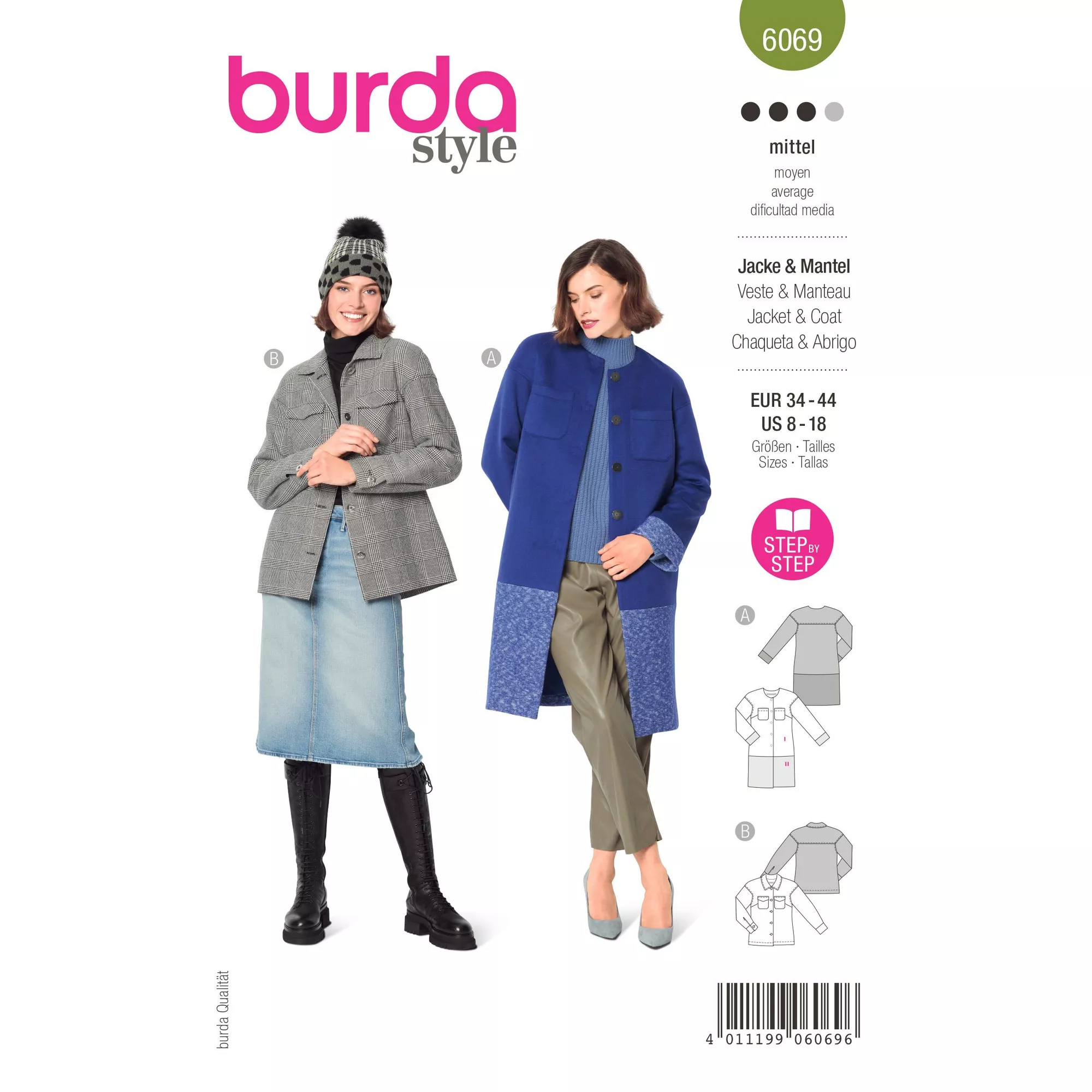 Burda Schnittmuster, Mantel & Jacke