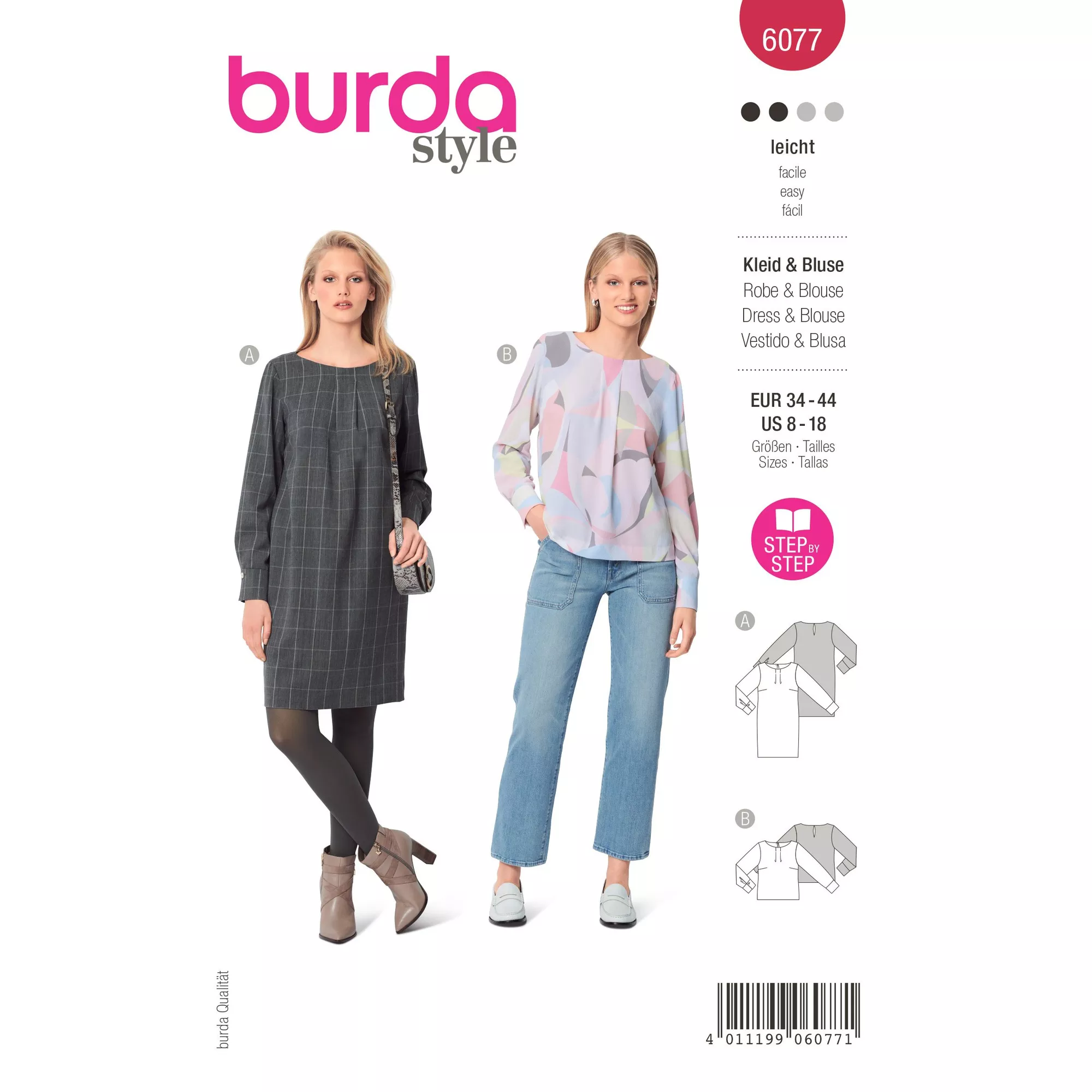Burda Schnittmuster, Bluse & Kleid