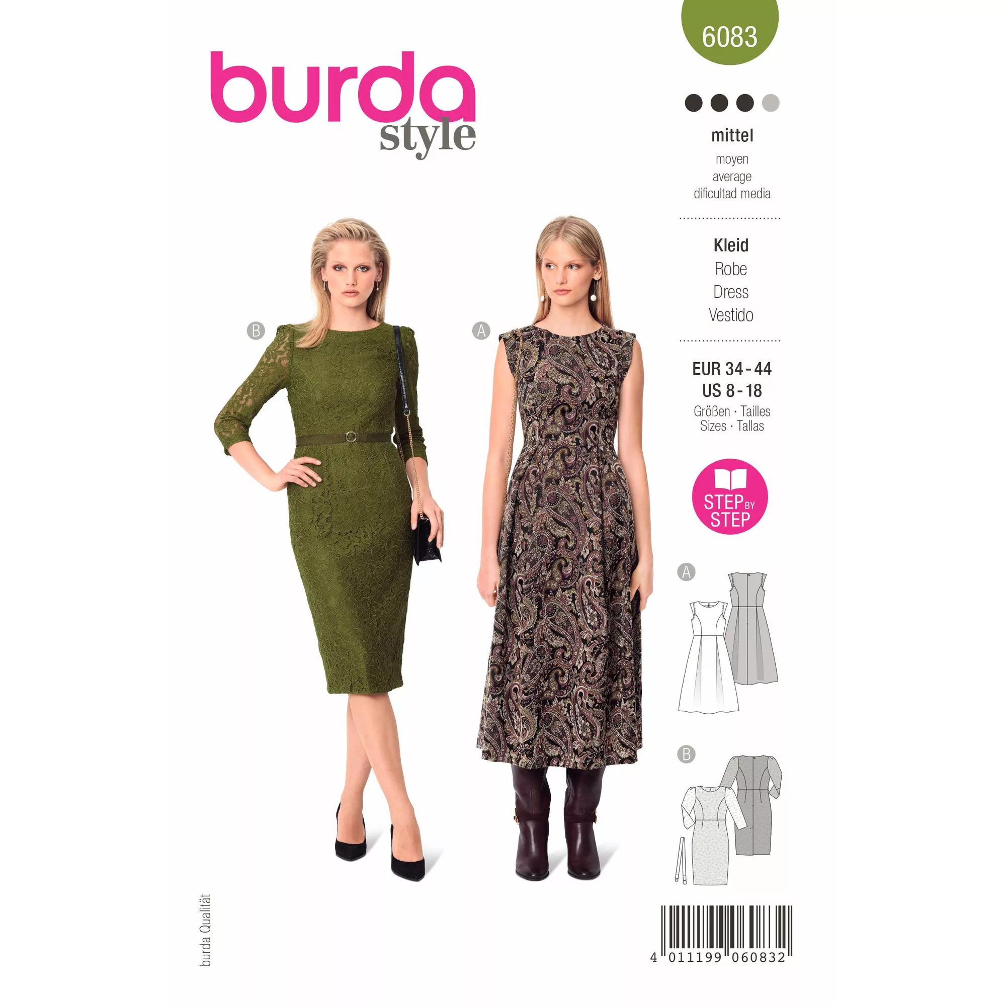 Burda Schnittmuster, festliches Kleid