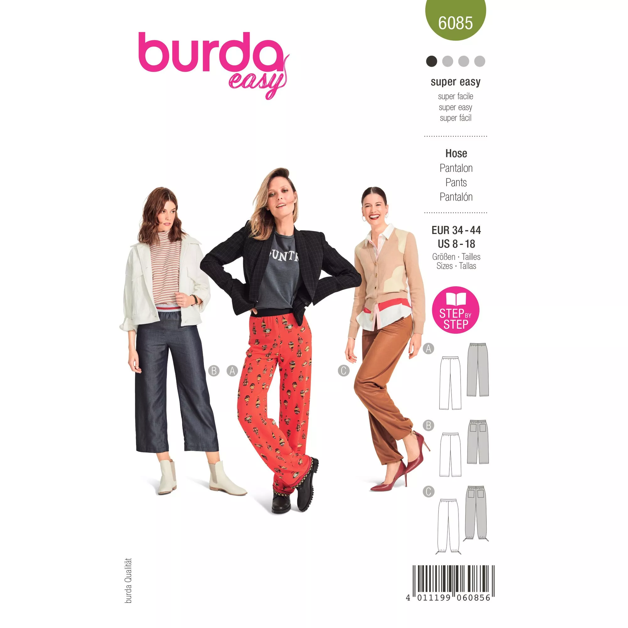 Burda Schnittmuster, Hose