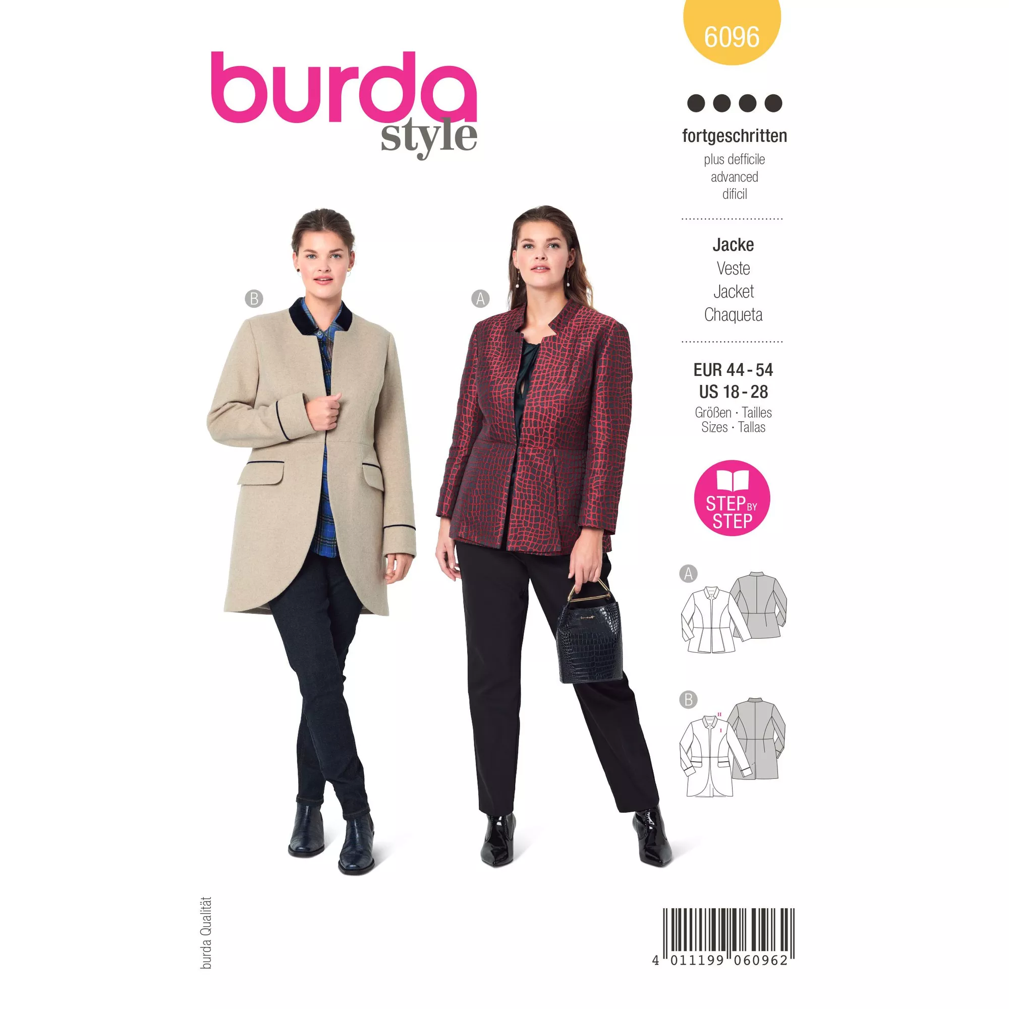 Burda Schnittmuster, Jacke