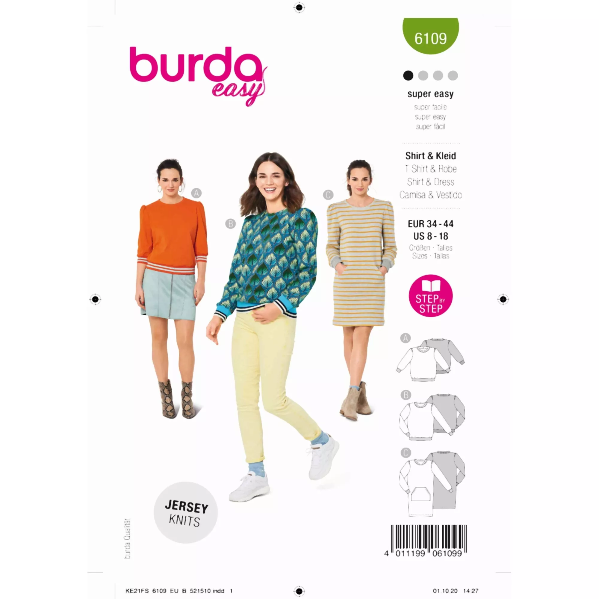 Burda Schnittmuster, Sweatshirt