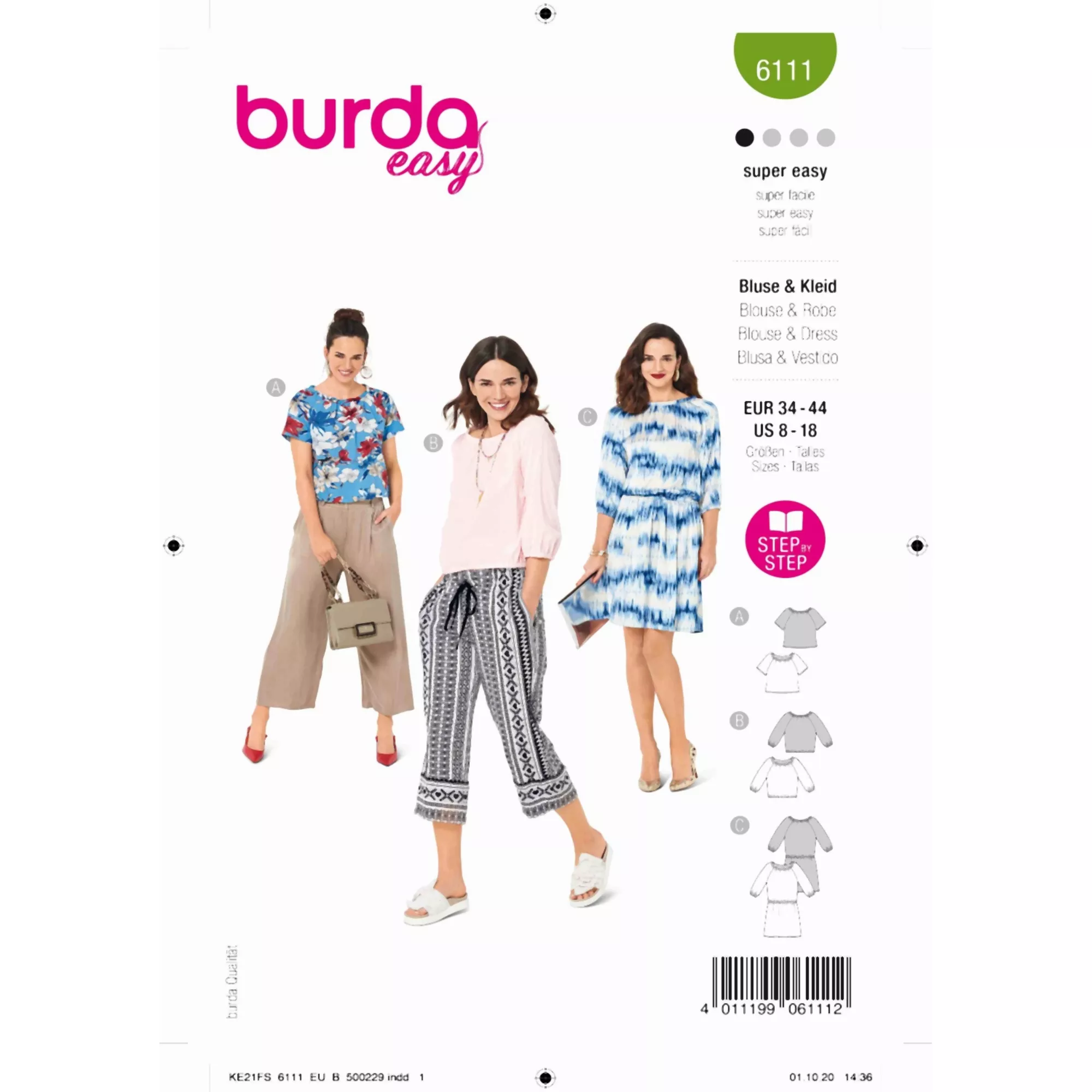 Burda Schnittmuster, Bluse