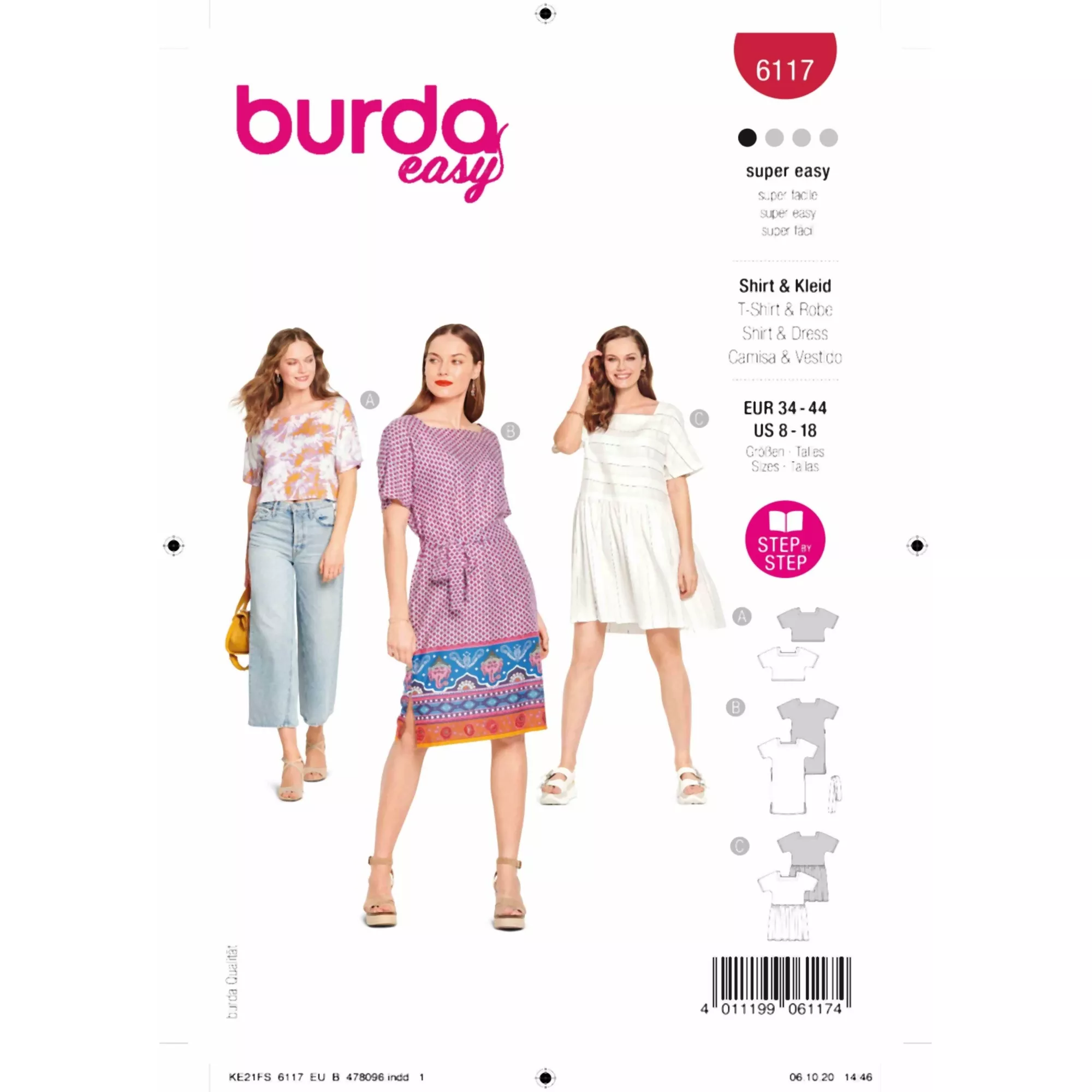 Burda Schnittmuster, Top, Kleid