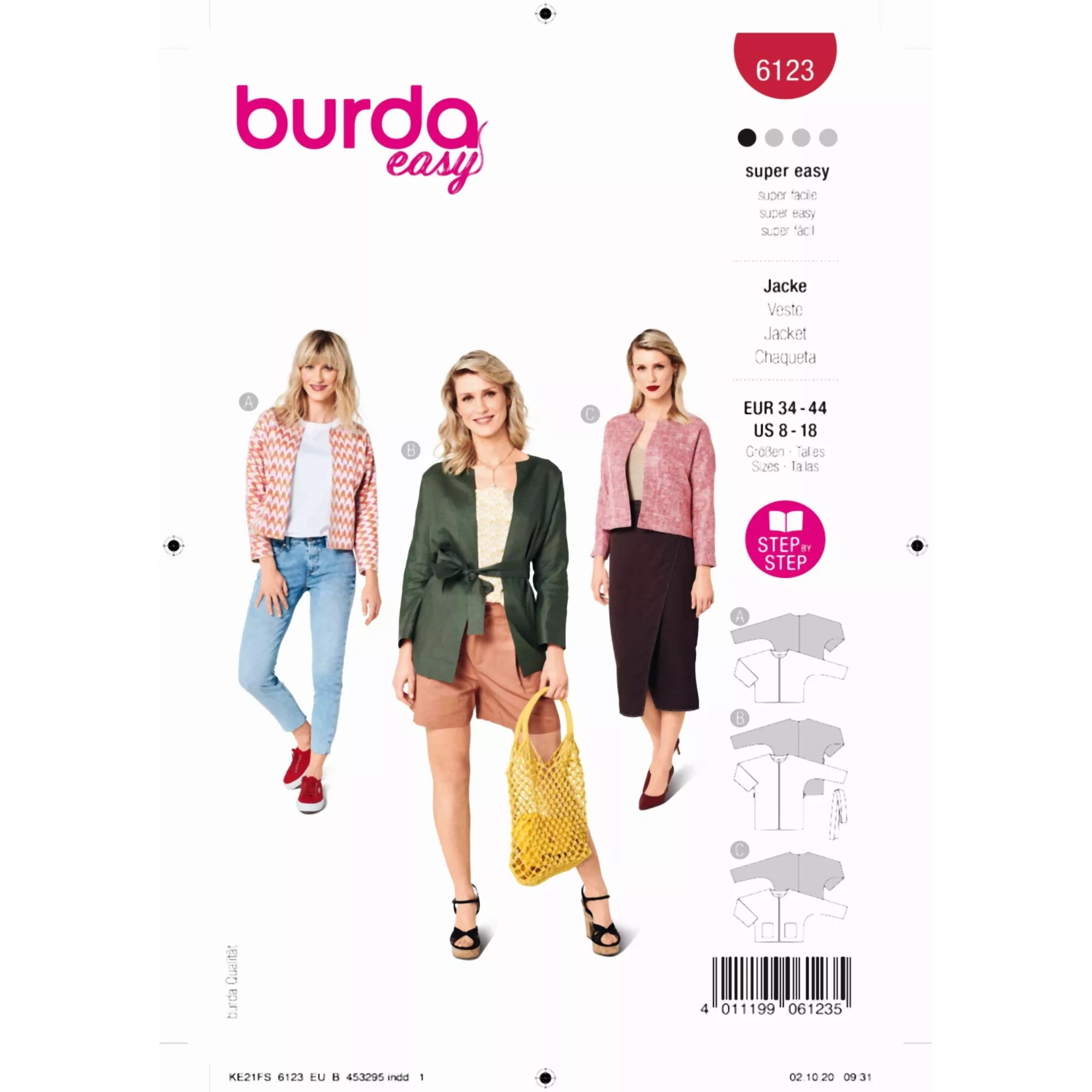 Burda Schnittmuster, Jacke