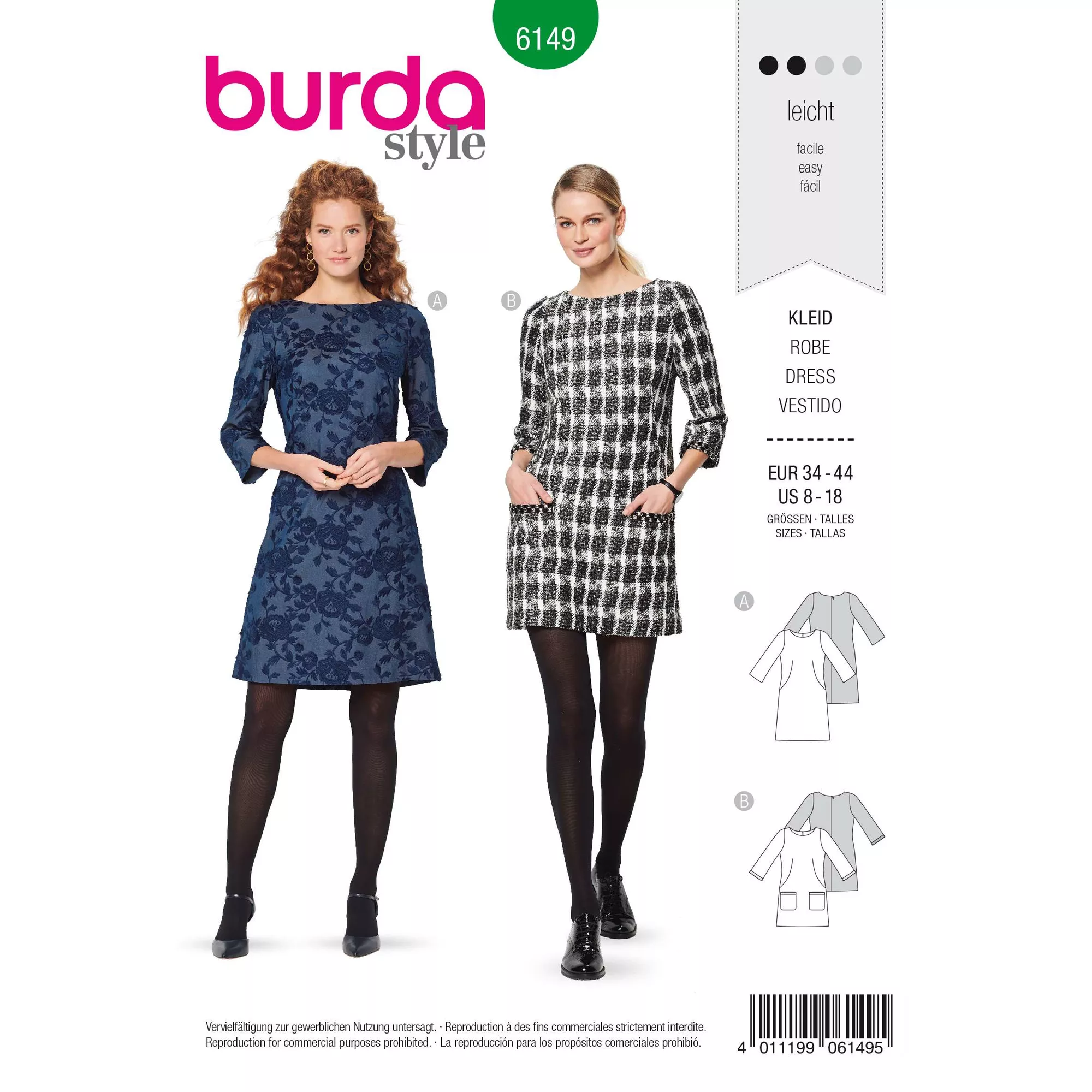 Burda Schnittmuster, Kleid