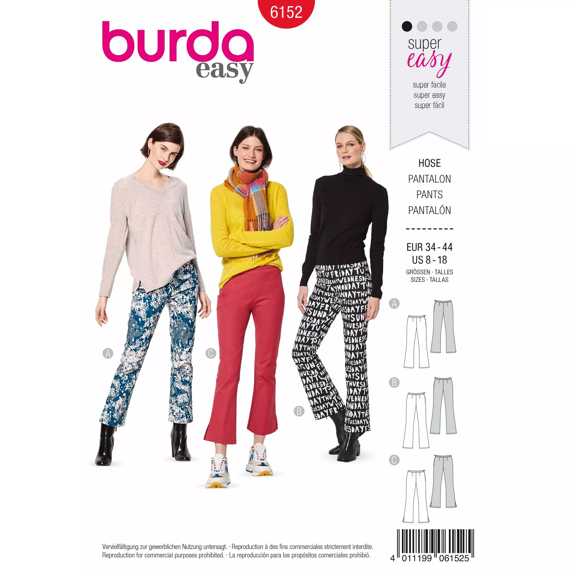 Burda Schnittmuster, Schlaghose