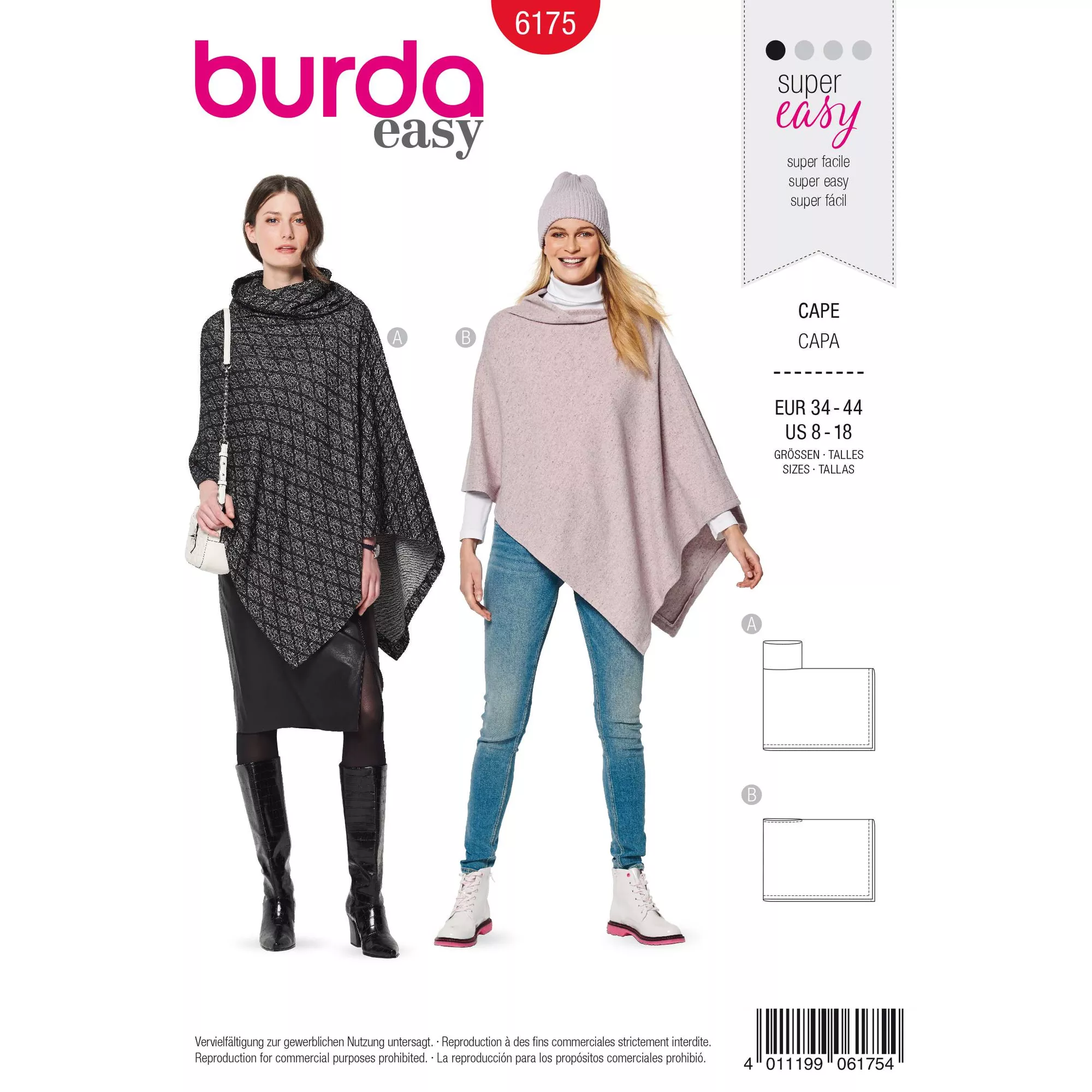 Burda Schnittmuster, Cape