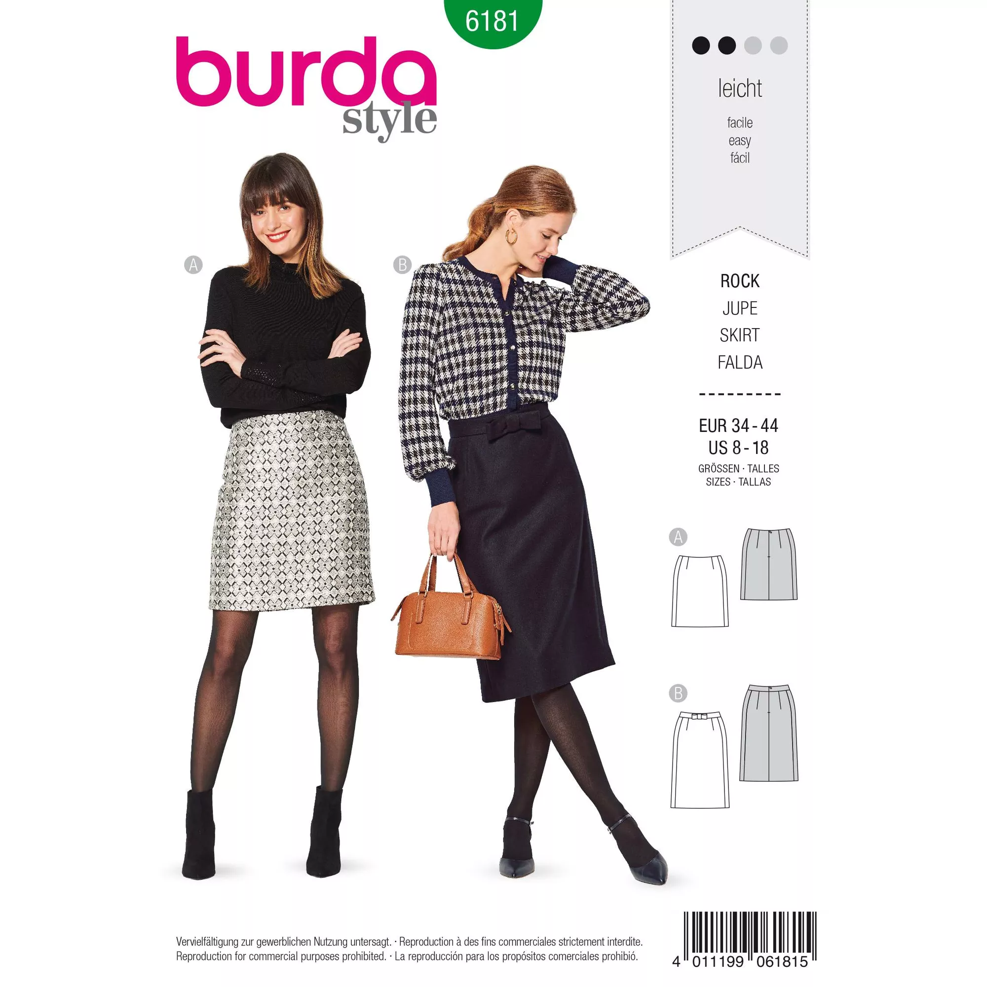 Burda Schnittmuster, Rock