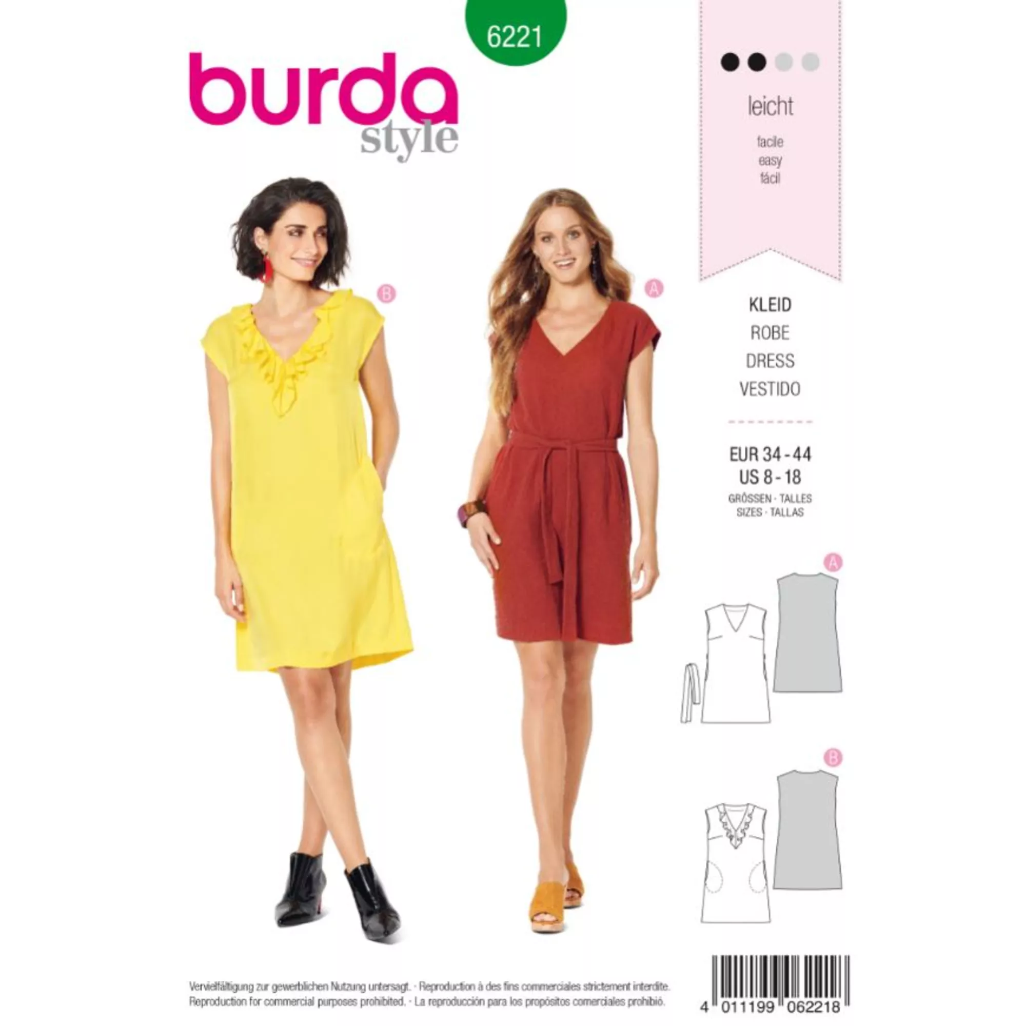 Burda Schnittmuster, Kleid
