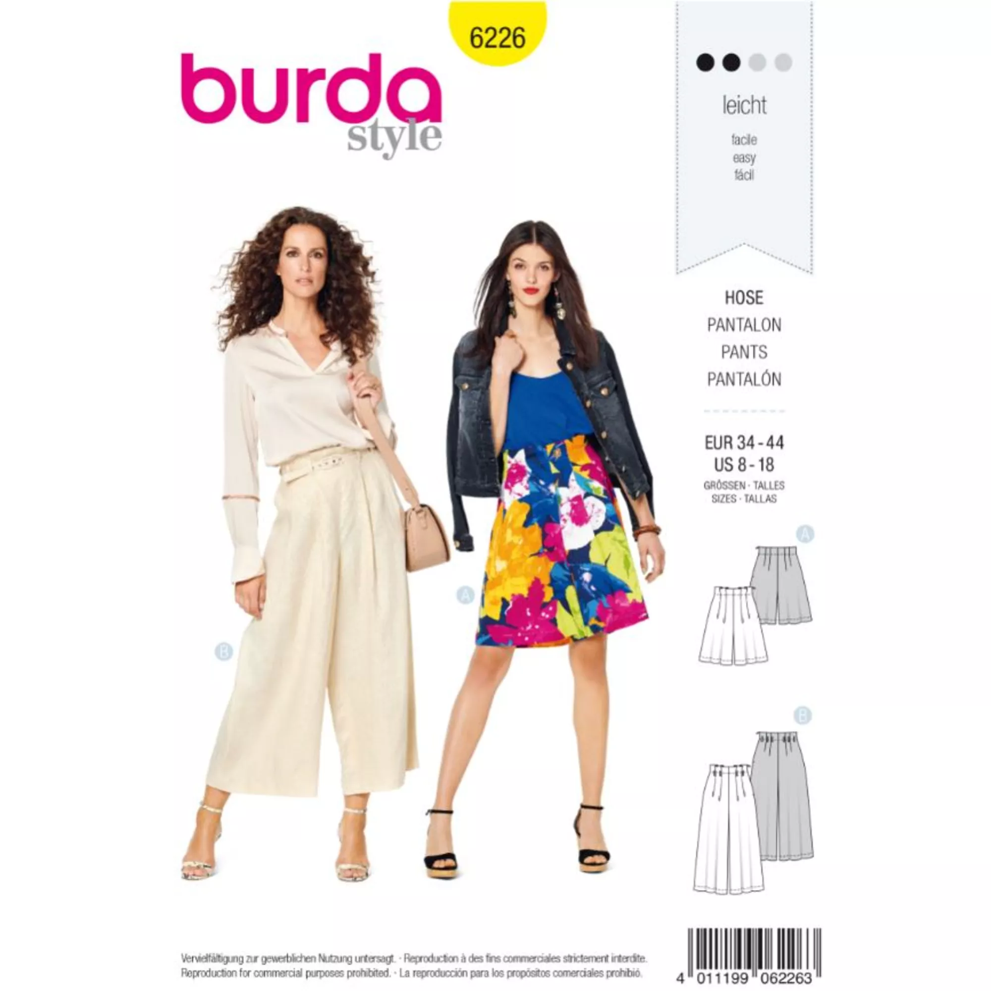Burda Schnittmuster, Bermudas