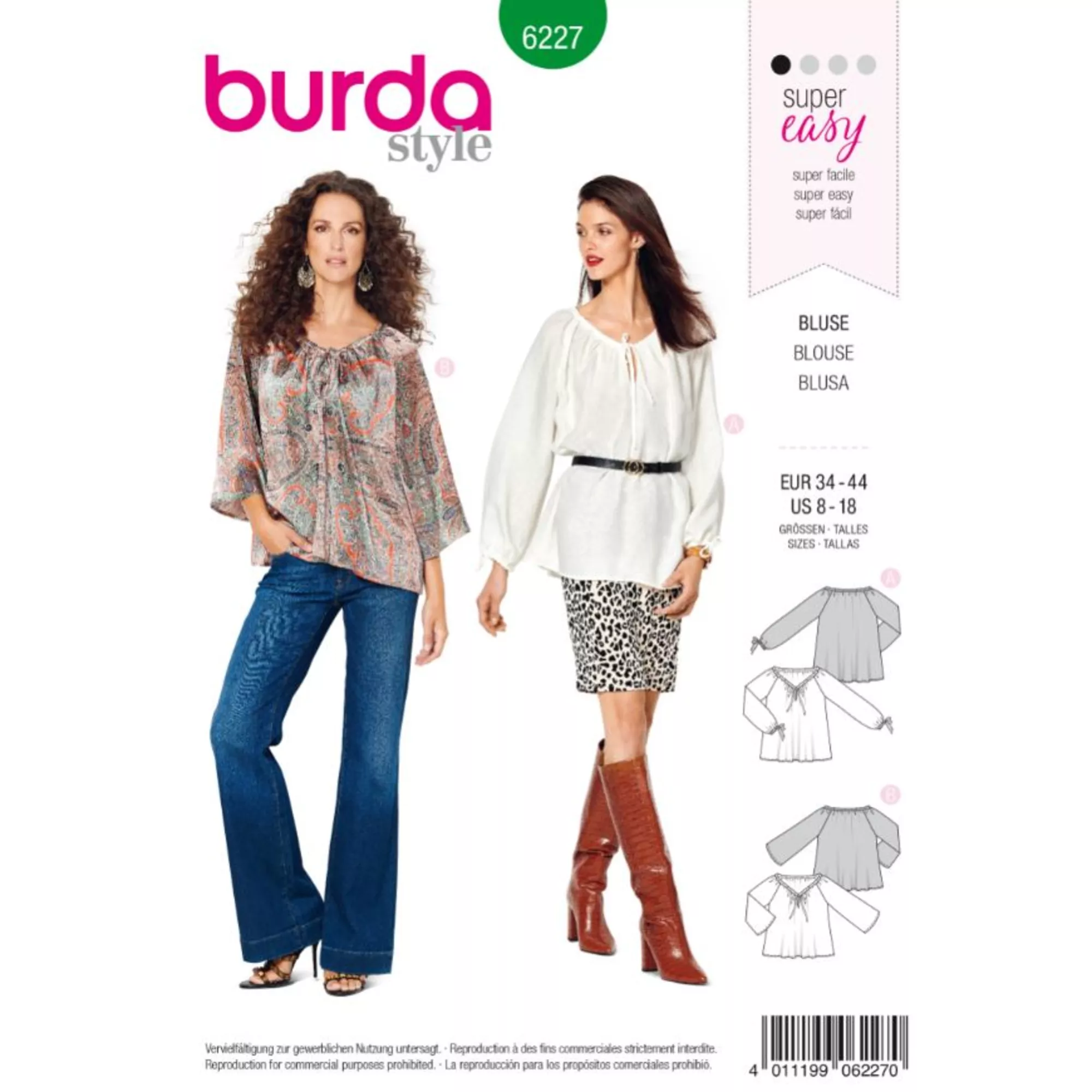 Burda Schnittmuster, Bluse