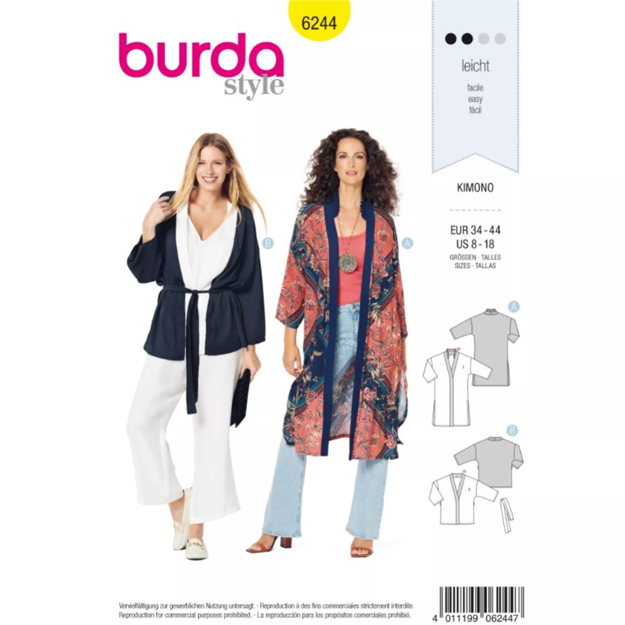 Burda Schnittmuster, Kimono