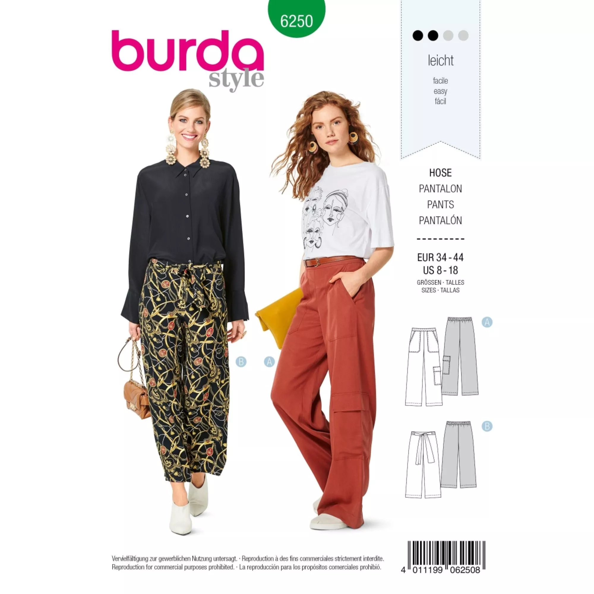 Burda Schnittmuster, Hose