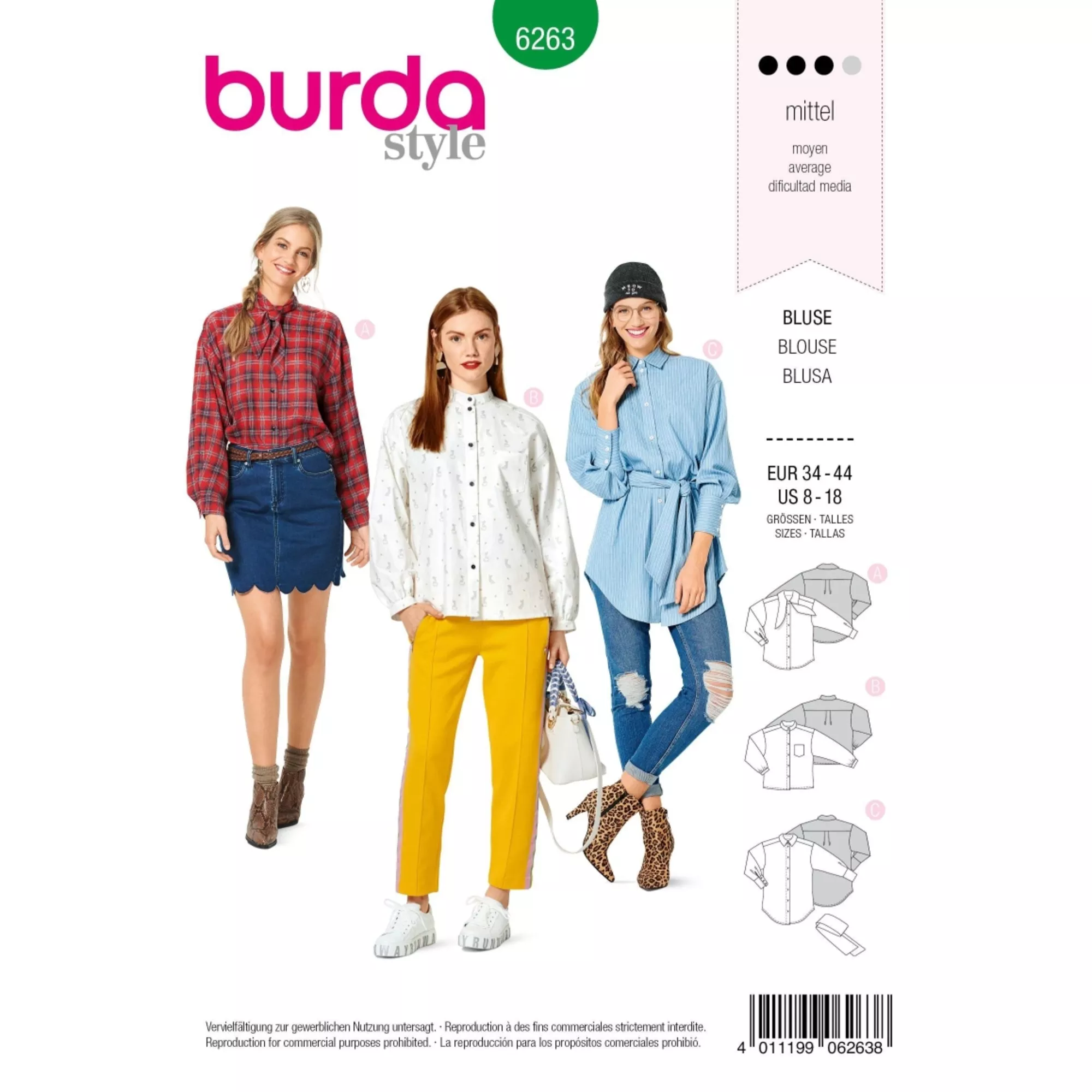 Burda Schnittmuster, Bluse