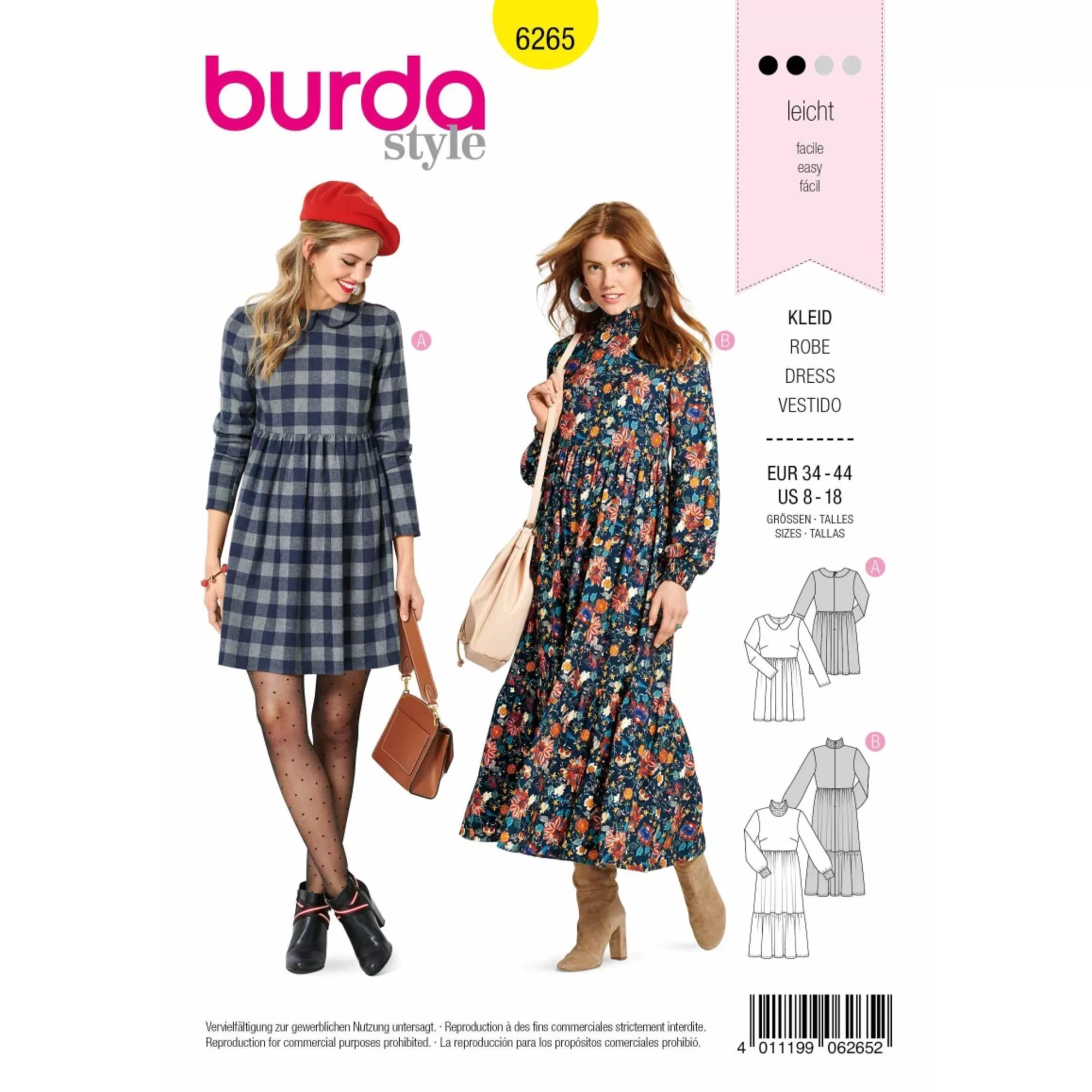 Burda Schnittmuster, Kleid