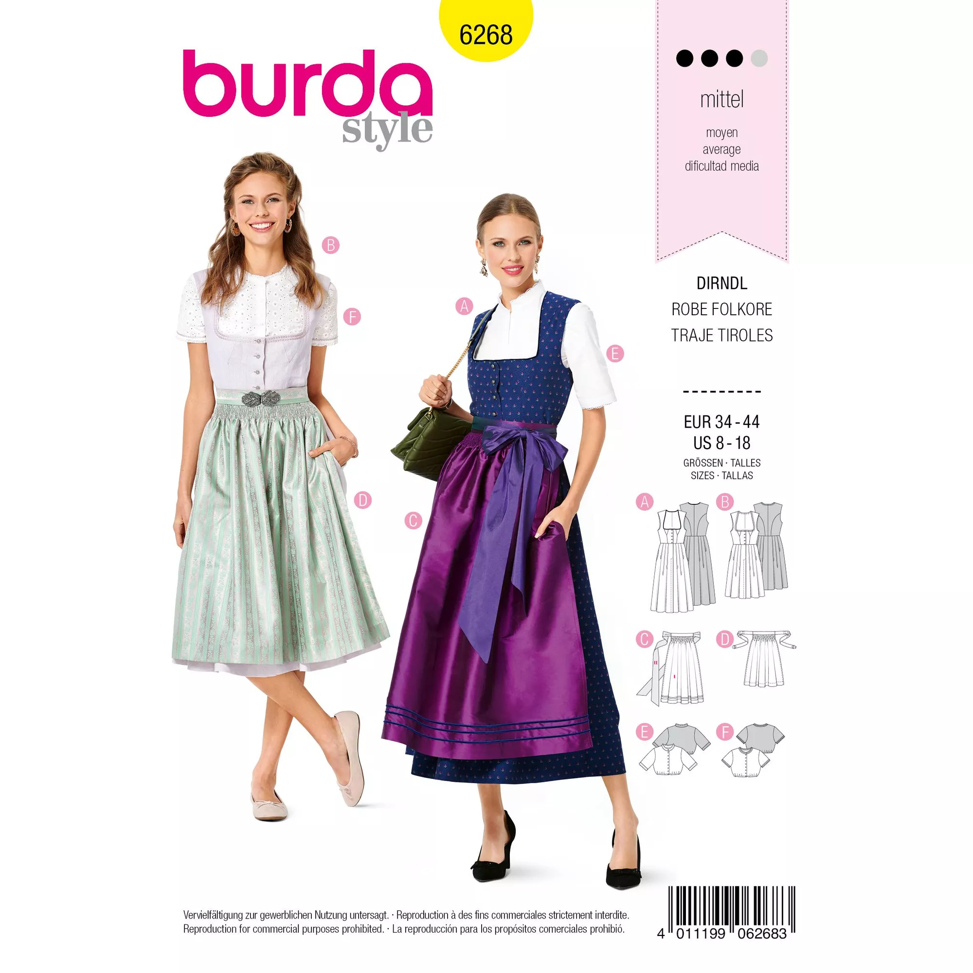 Burda Schnittmuster, Dirndl